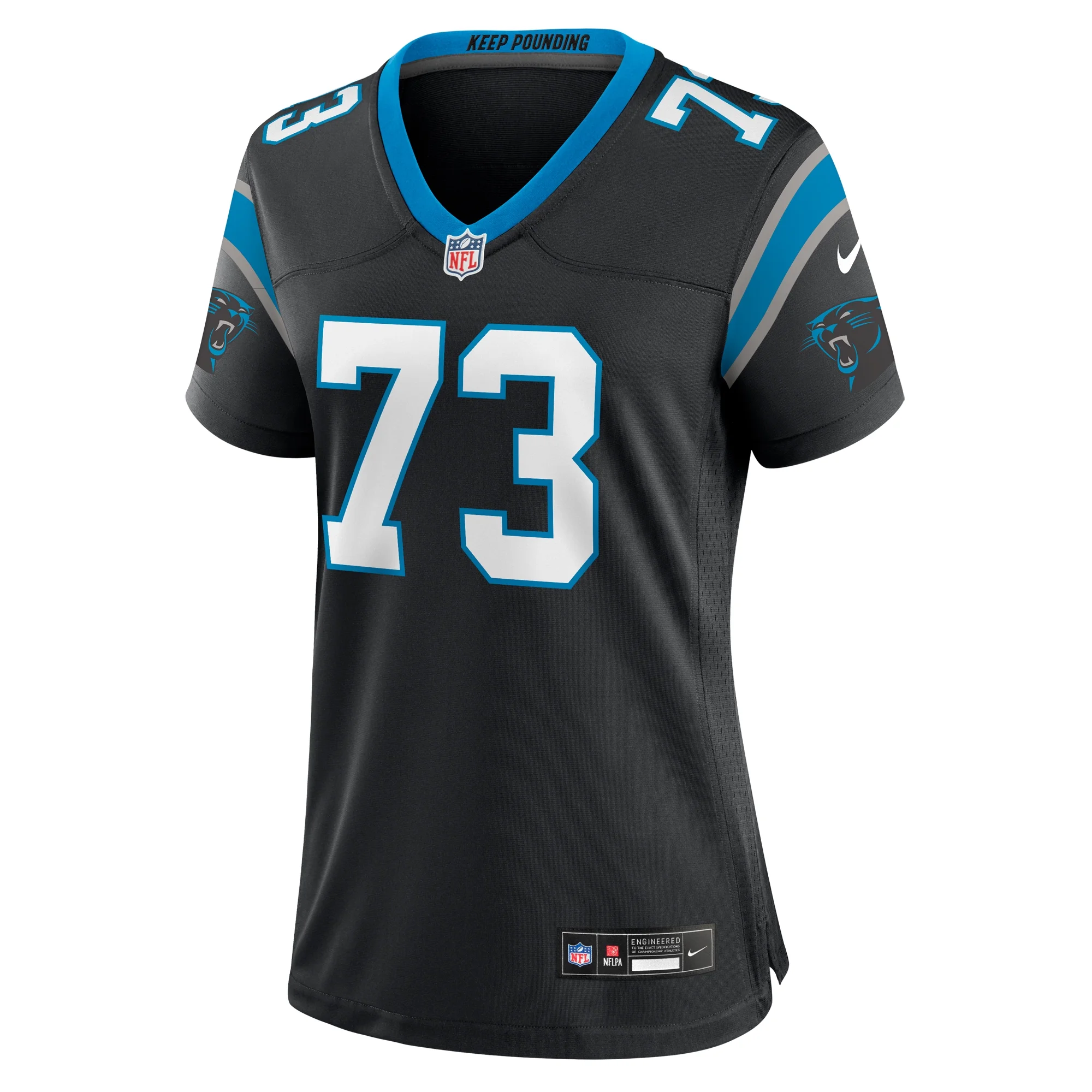 Women's Nike Rashard Lawrence Black Carolina Panthers Game Jersey