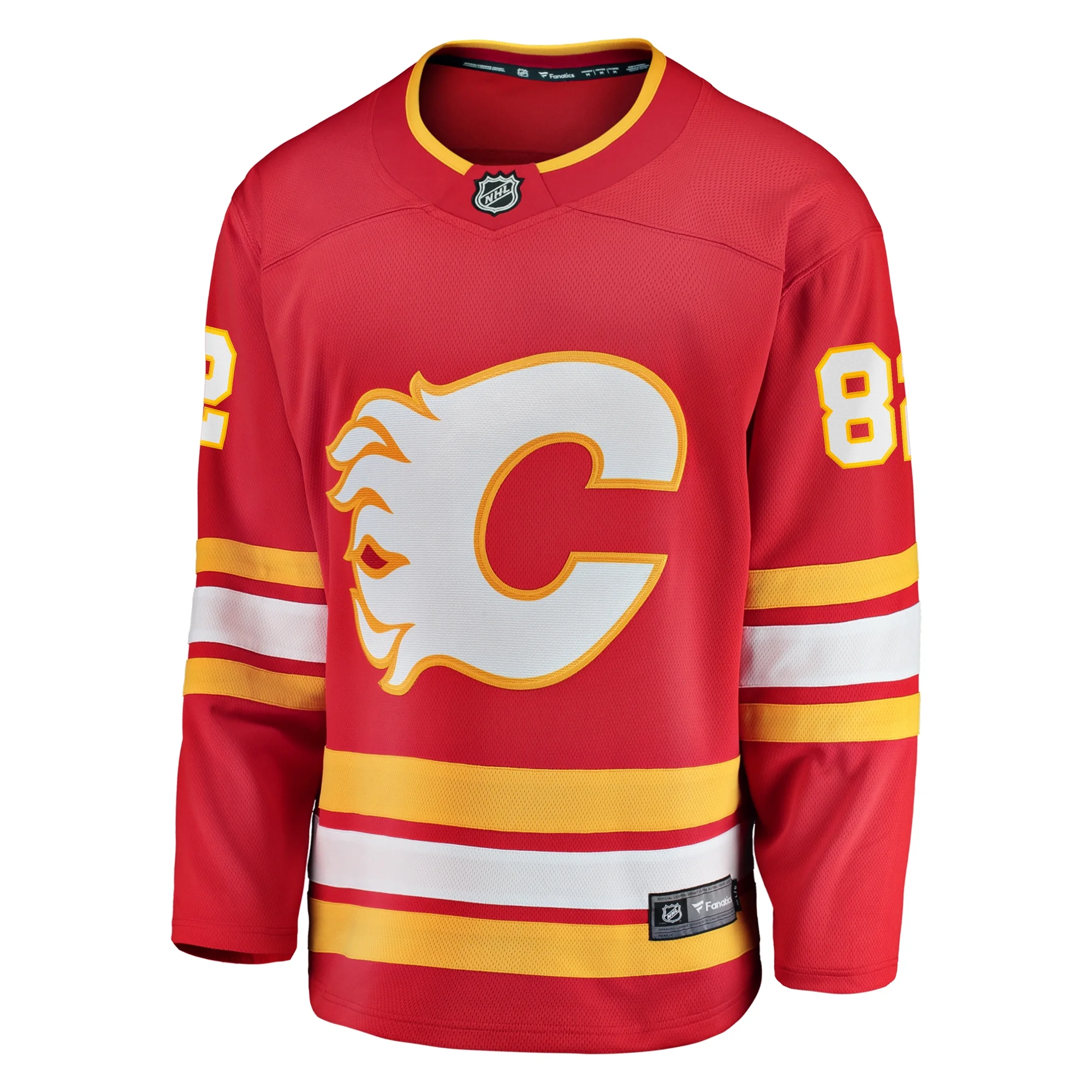 Men's Fanatics Jordan Oesterle Red Calgary Flames Home Breakaway Jersey
