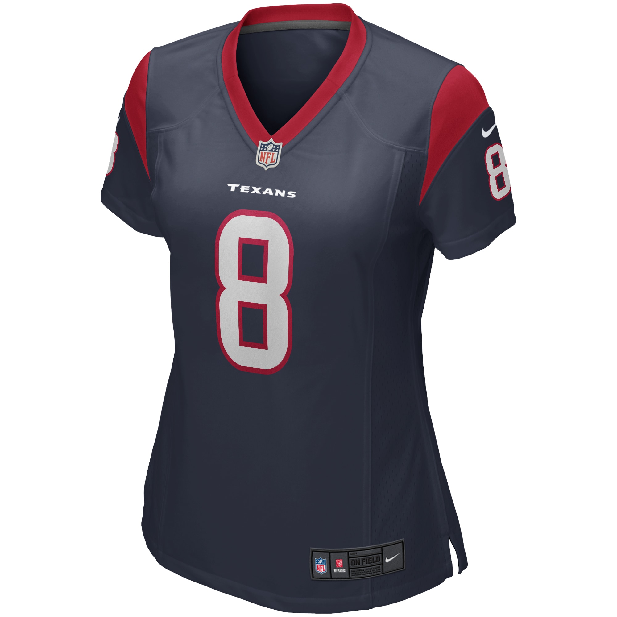 Women's Nike David Carr Navy Houston Texans Game Retired Player Jersey