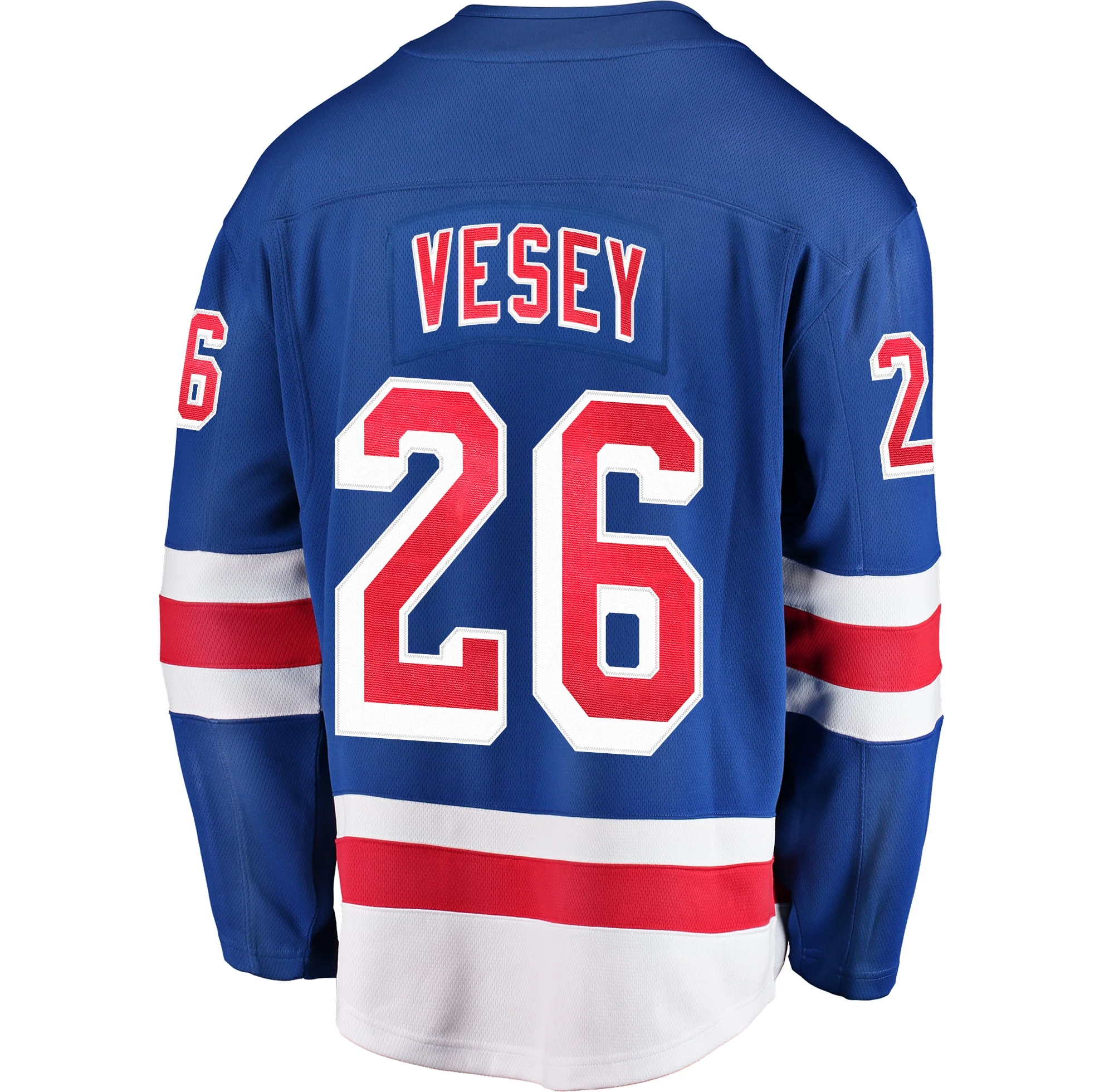 Men's Fanatics Jimmy Vesey Blue New York Rangers Home Breakaway Player Jersey