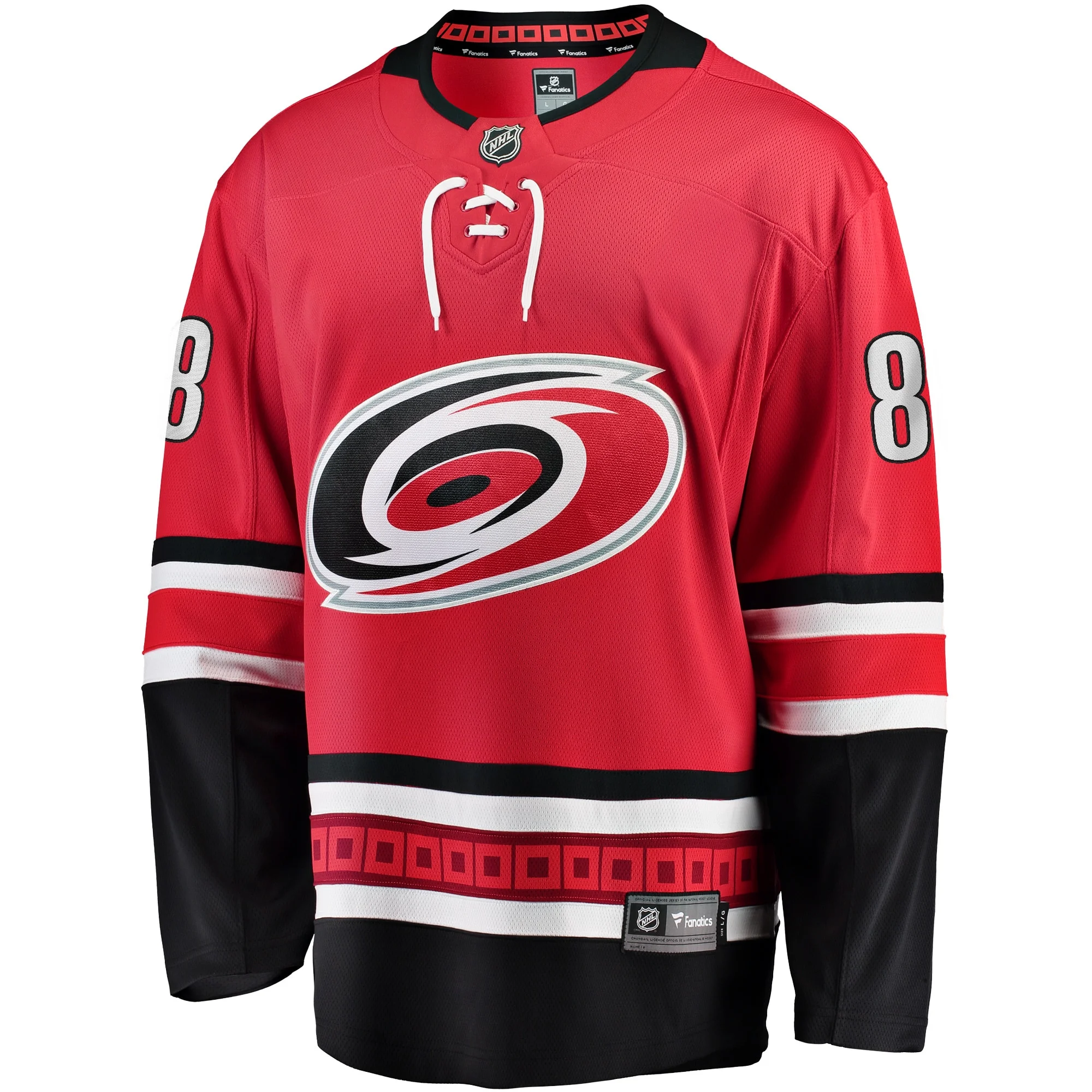 Men's Fanatics Martin Necas Red Carolina Hurricanes Alternate Breakaway Player Jersey