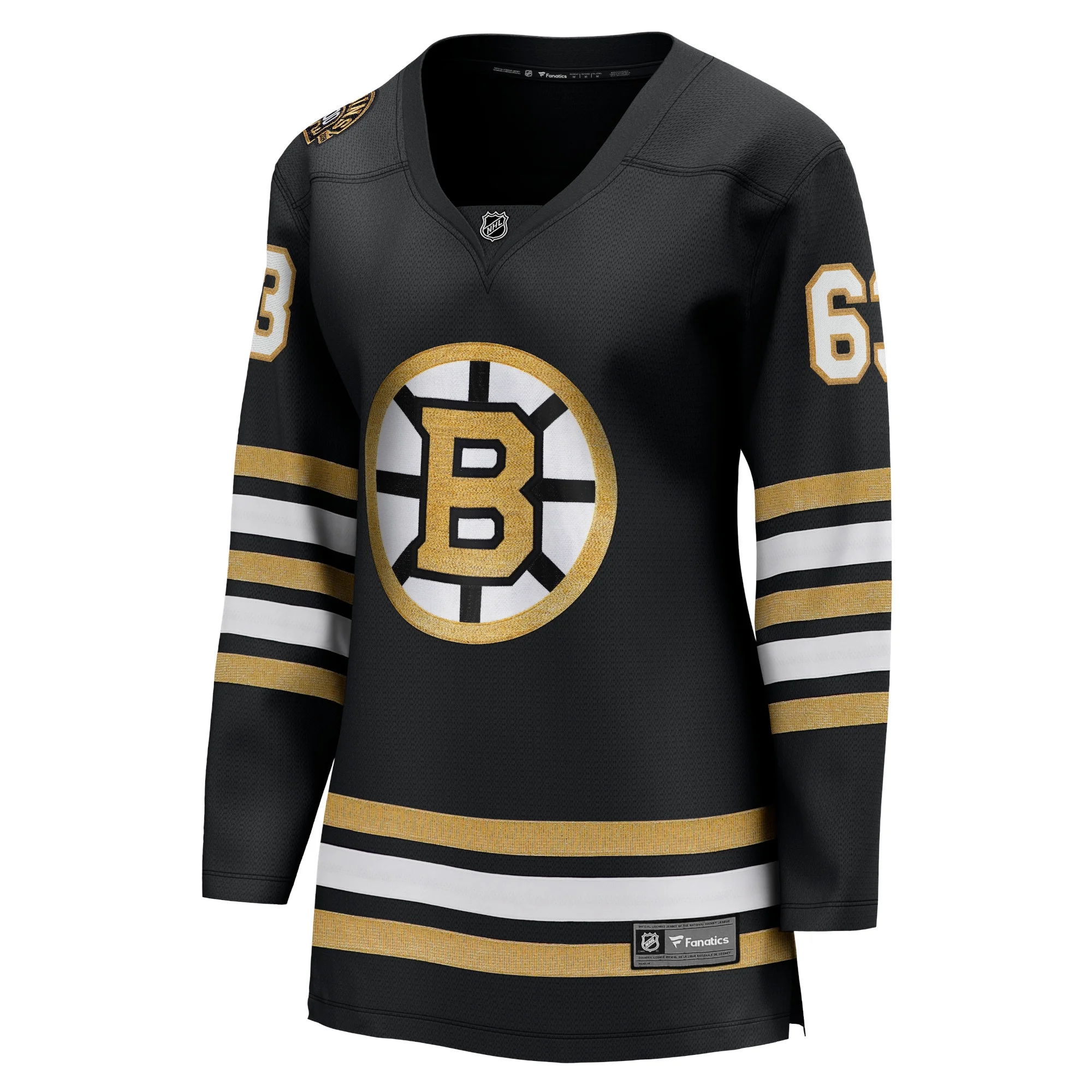Women's Fanatics Branded Brad Marchand Black Boston Bruins 100th Anniversary Premier Breakaway Player Jersey