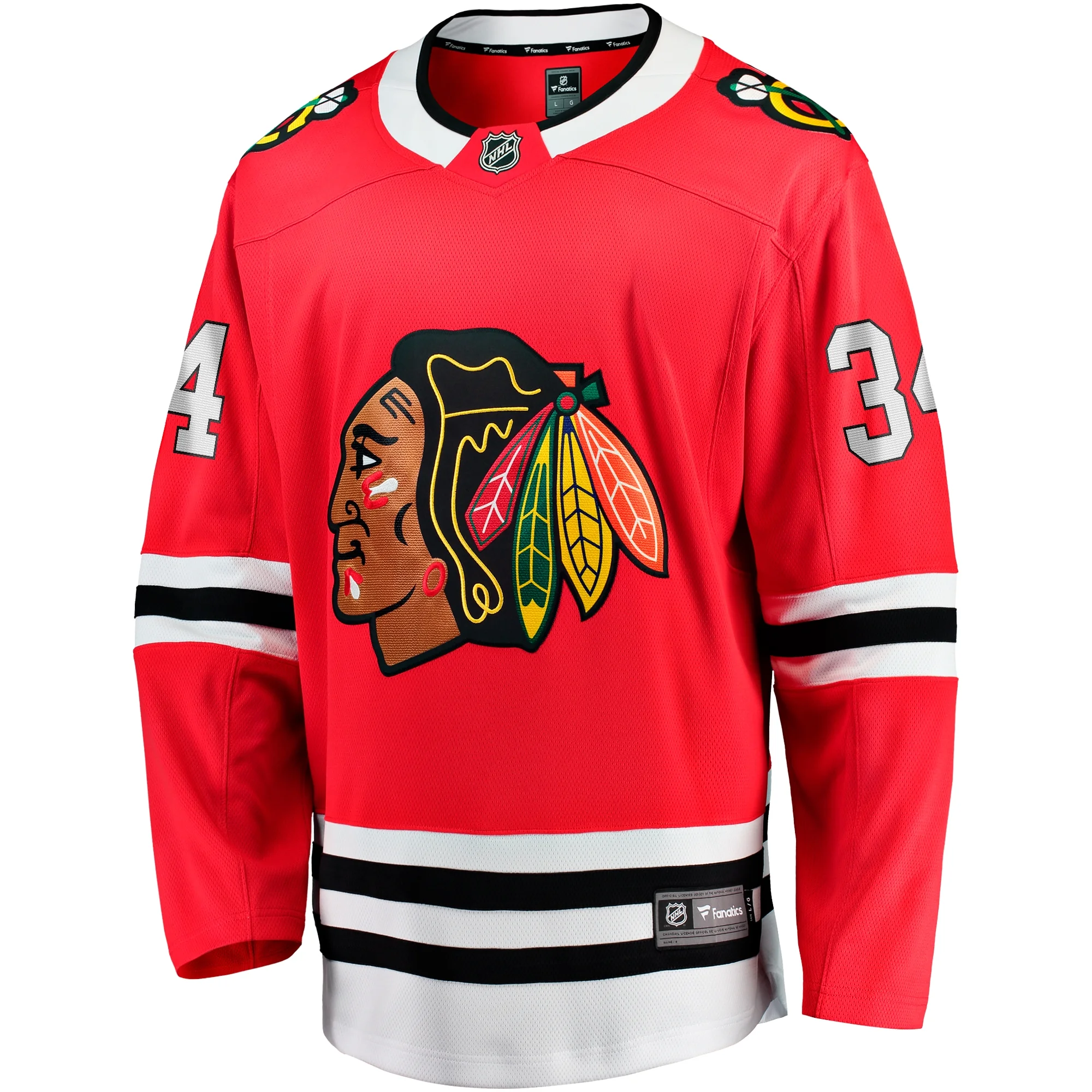 Men's Fanatics Petr Mrazek Red Chicago Blackhawks Home Breakaway Jersey