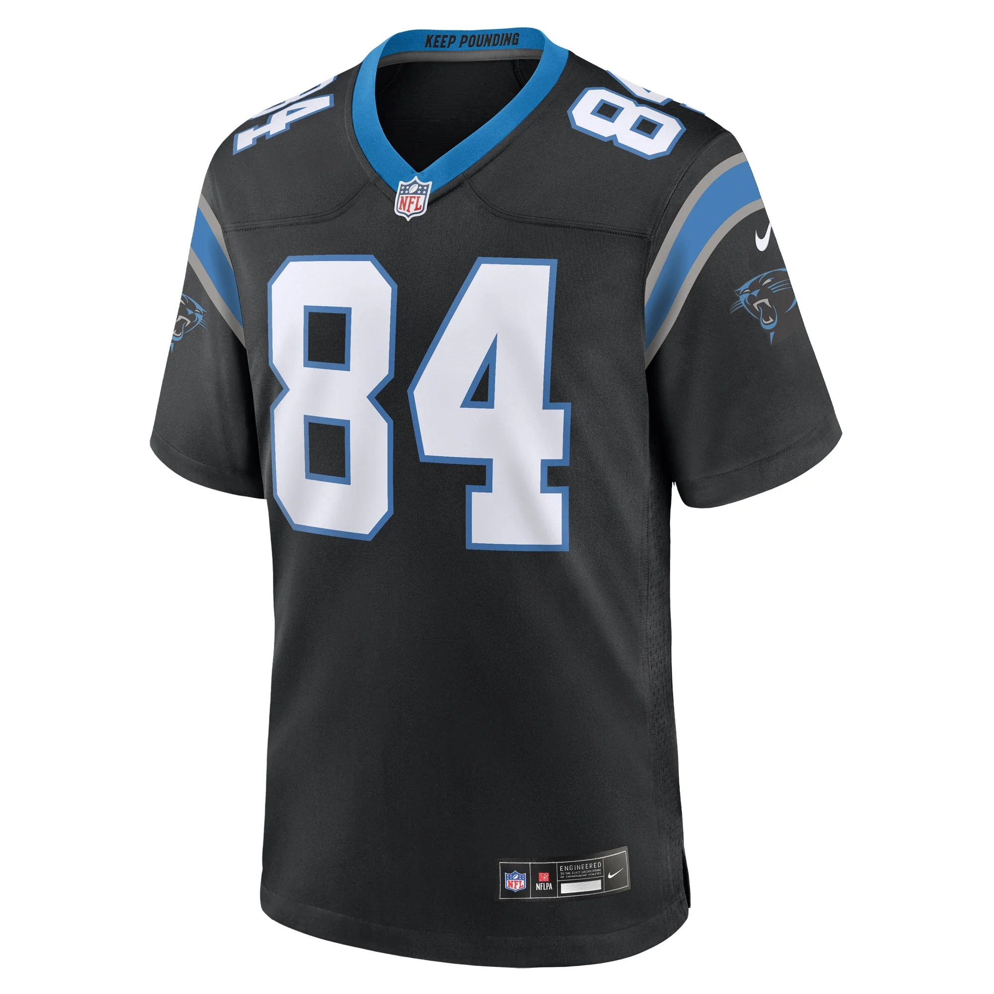 Men's Nike Stephen Sullivan Black Carolina Panthers Team Game Jersey