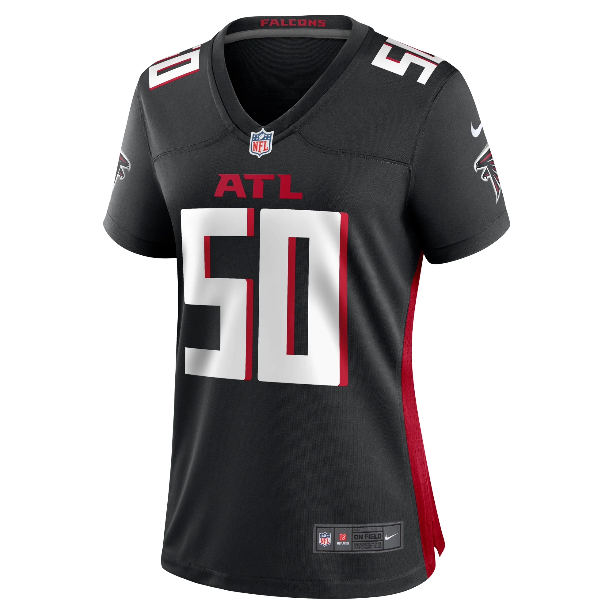 Women's Nike Tae Davis Black Atlanta Falcons Team Game Jersey