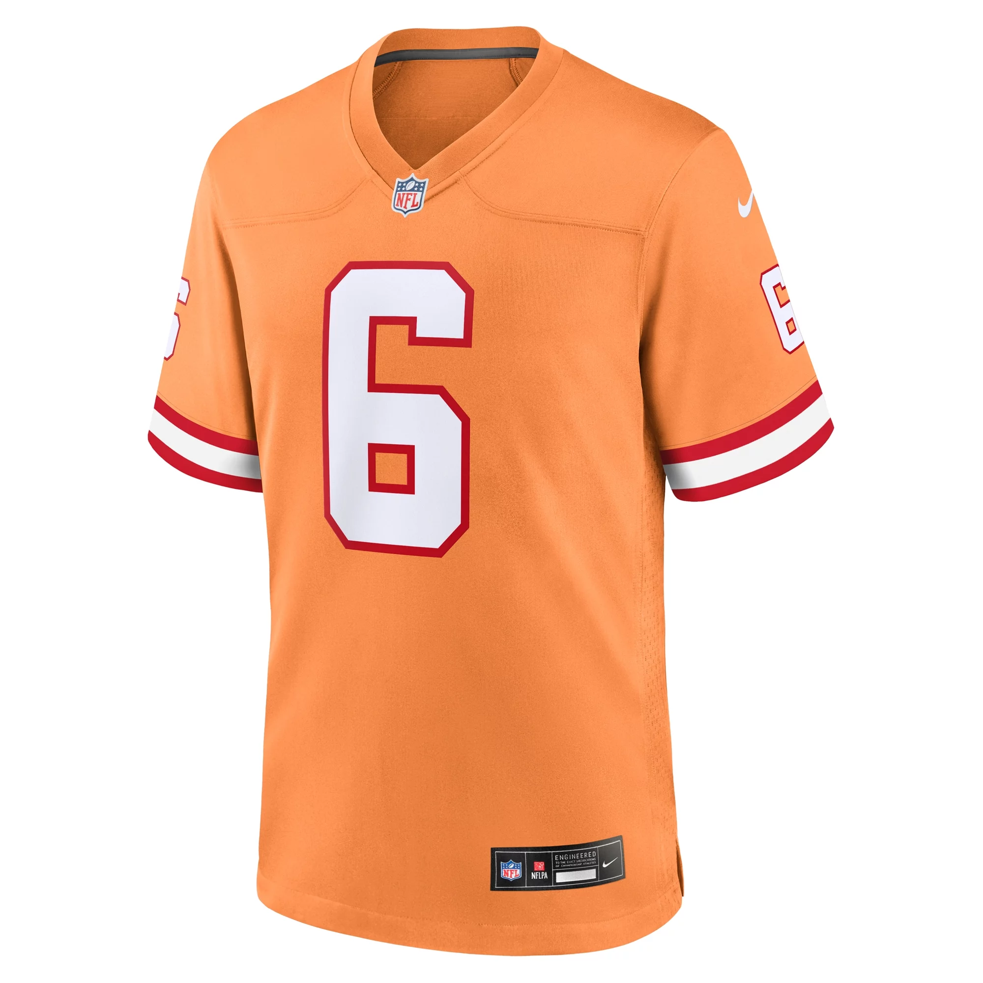 Men's Nike Baker Mayfield Orange Tampa Bay Buccaneers Throwback Game Jersey