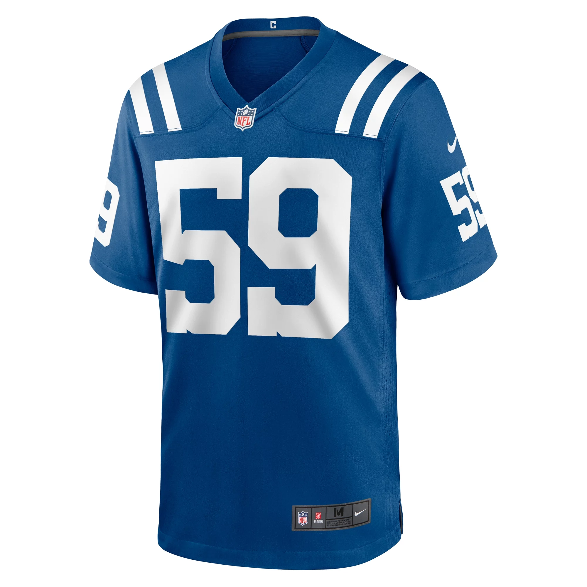 Men's Nike Cameron McGrone Royal Indianapolis Colts Team Game Jersey
