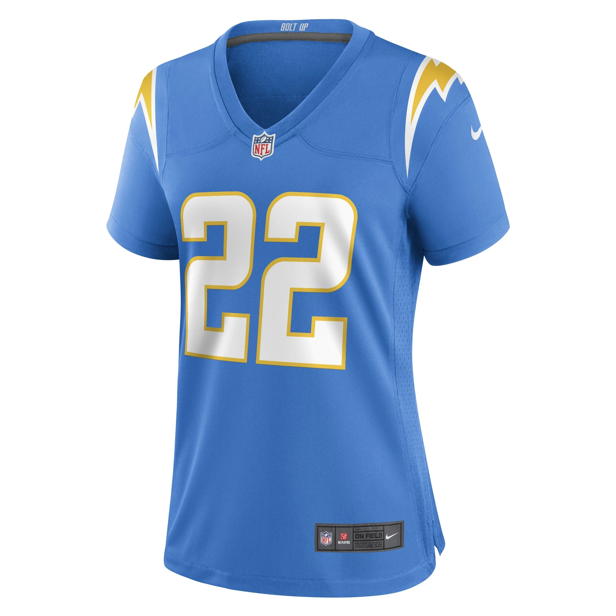 Women's Nike JT Woods Powder Blue Los Angeles Chargers Game Player Jersey