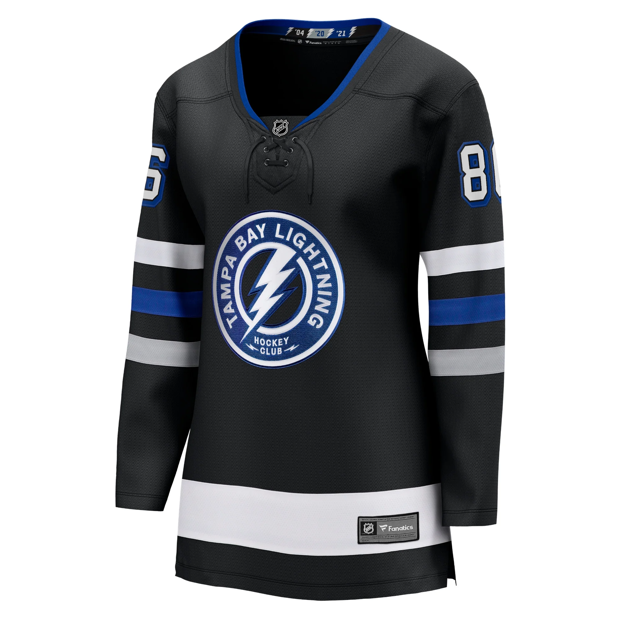 Women's Fanatics Nikita Kucherov Black Tampa Bay Lightning Alternate Premier Breakaway Player Jersey