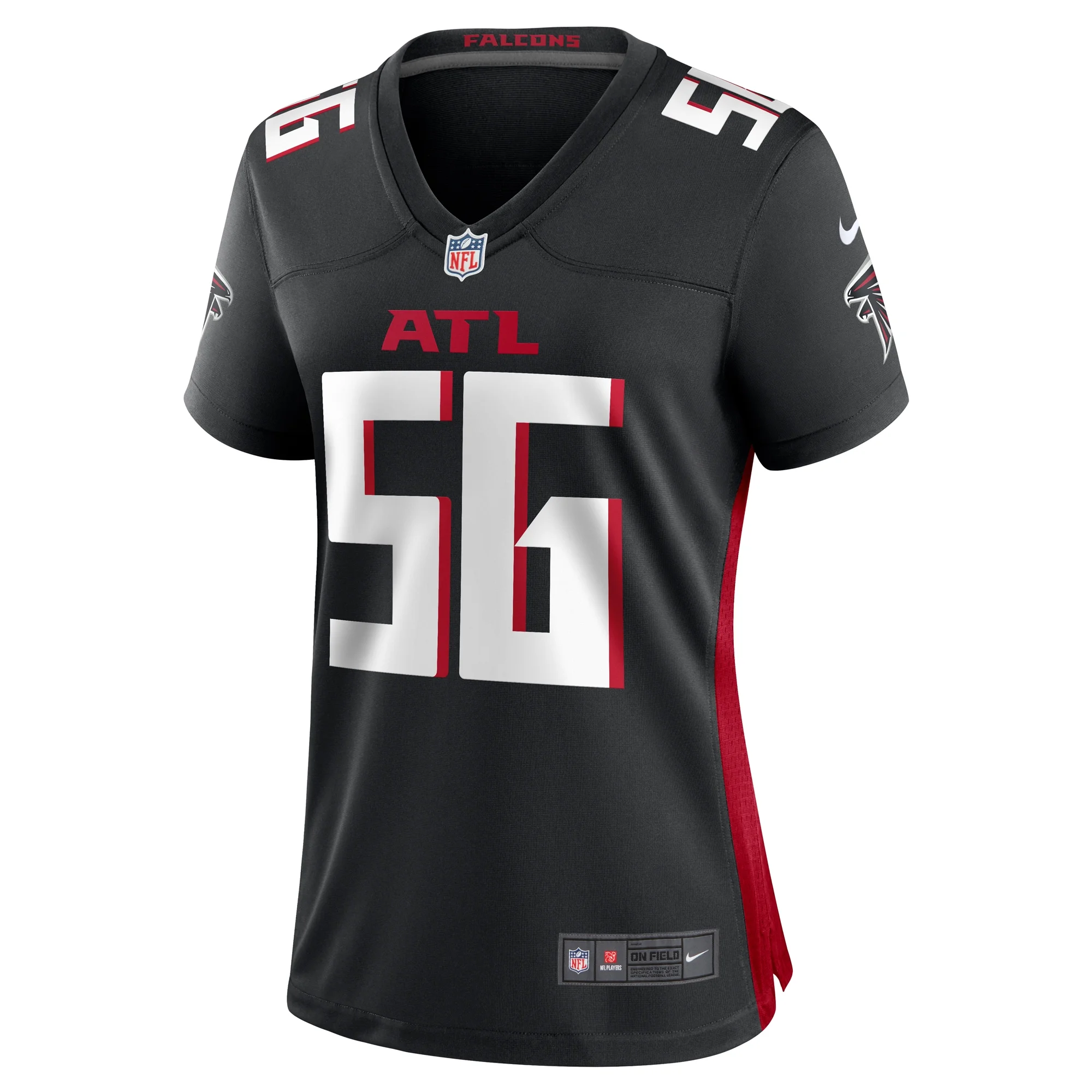 Women's Nike Jovaughn Gwyn Black Atlanta Falcons Team Game Jersey