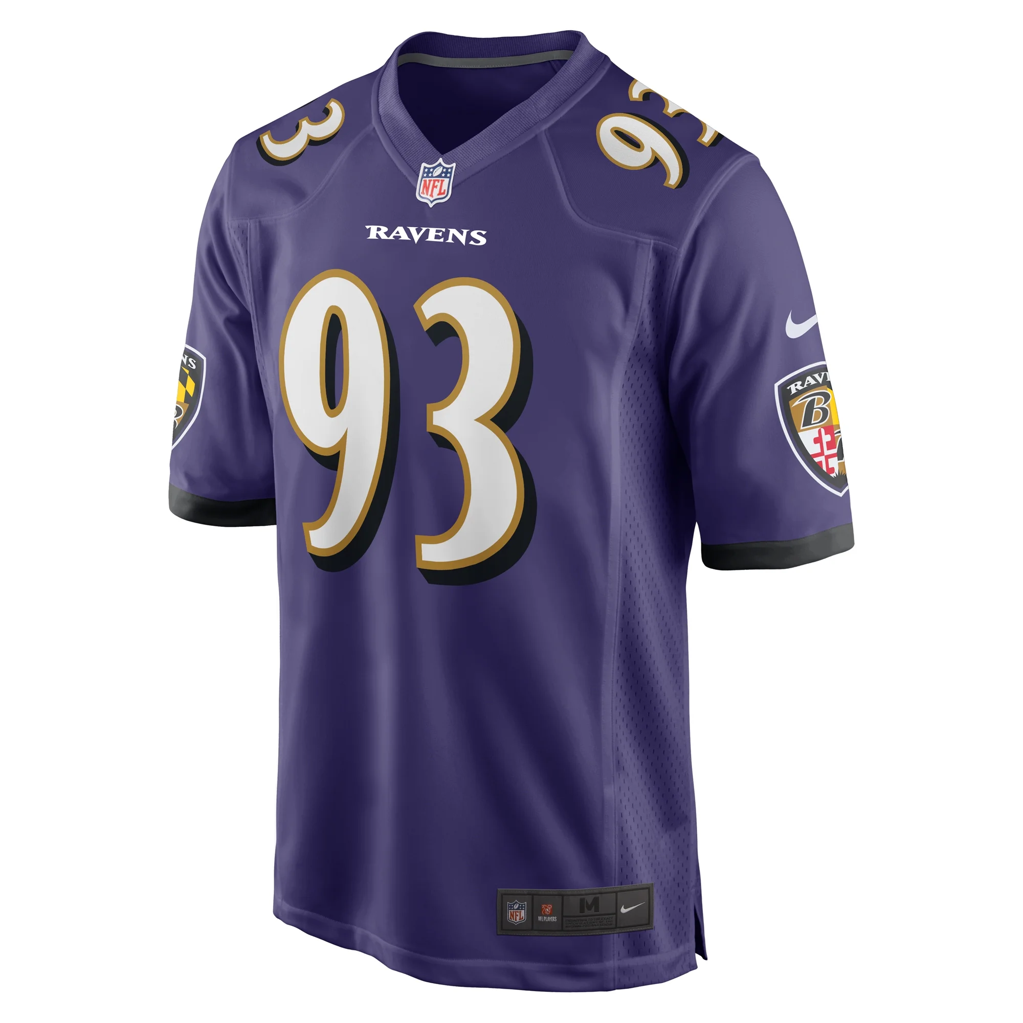 Men's Nike Bravvion Roy Purple Baltimore Ravens Game Jersey
