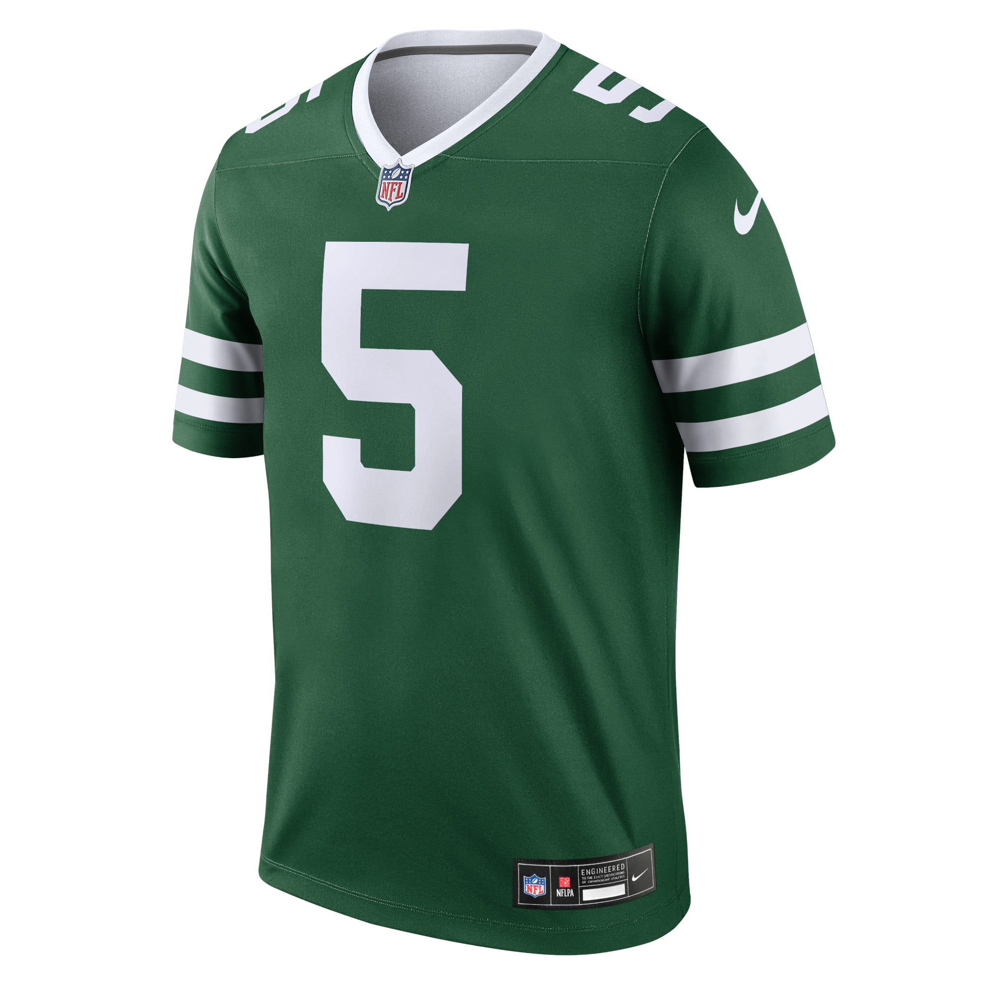 Men's Nike Garrett Wilson Legacy Green New York Jets Legend Jersey
