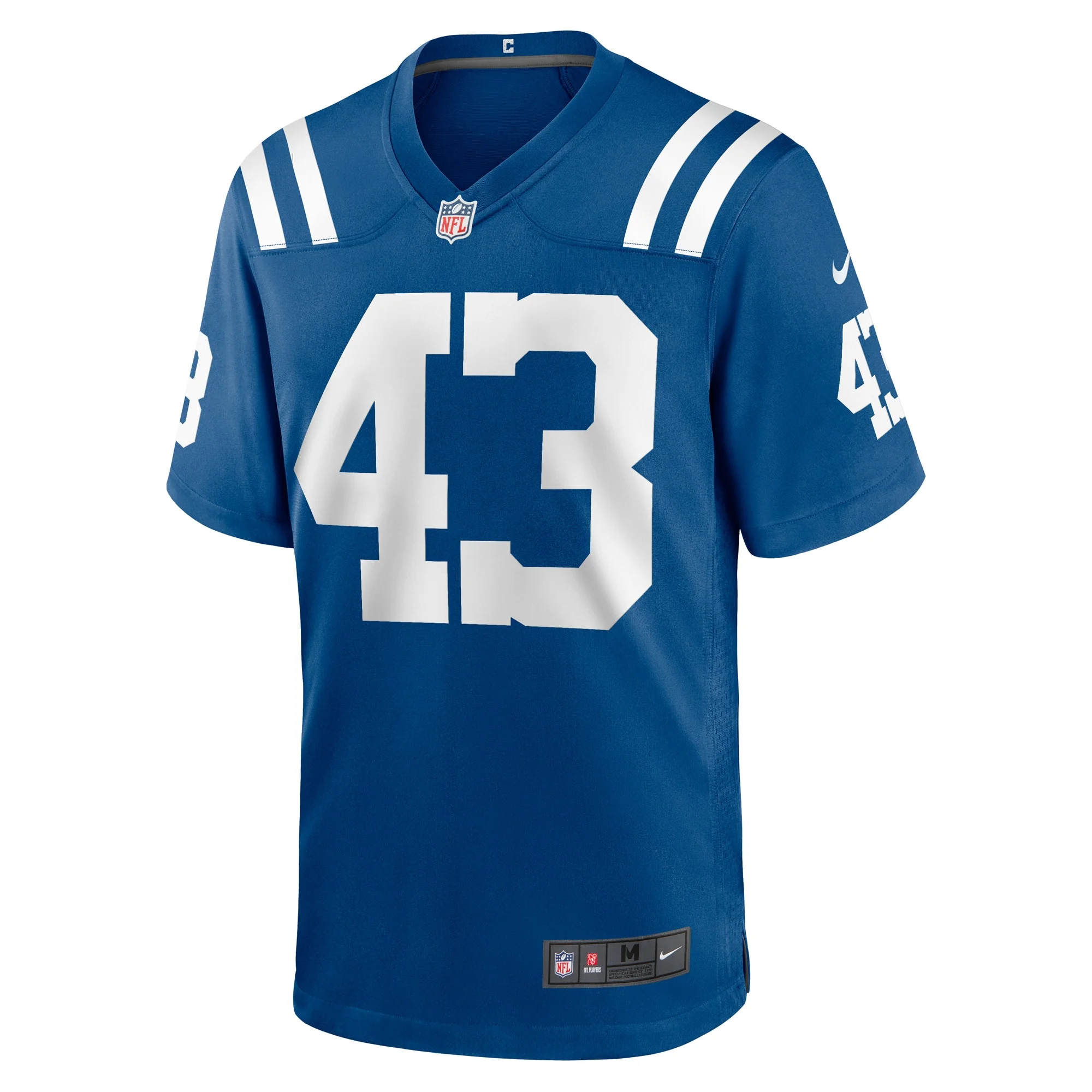 Men's Nike Trevor Denbow Royal Indianapolis Colts Game Player Jersey