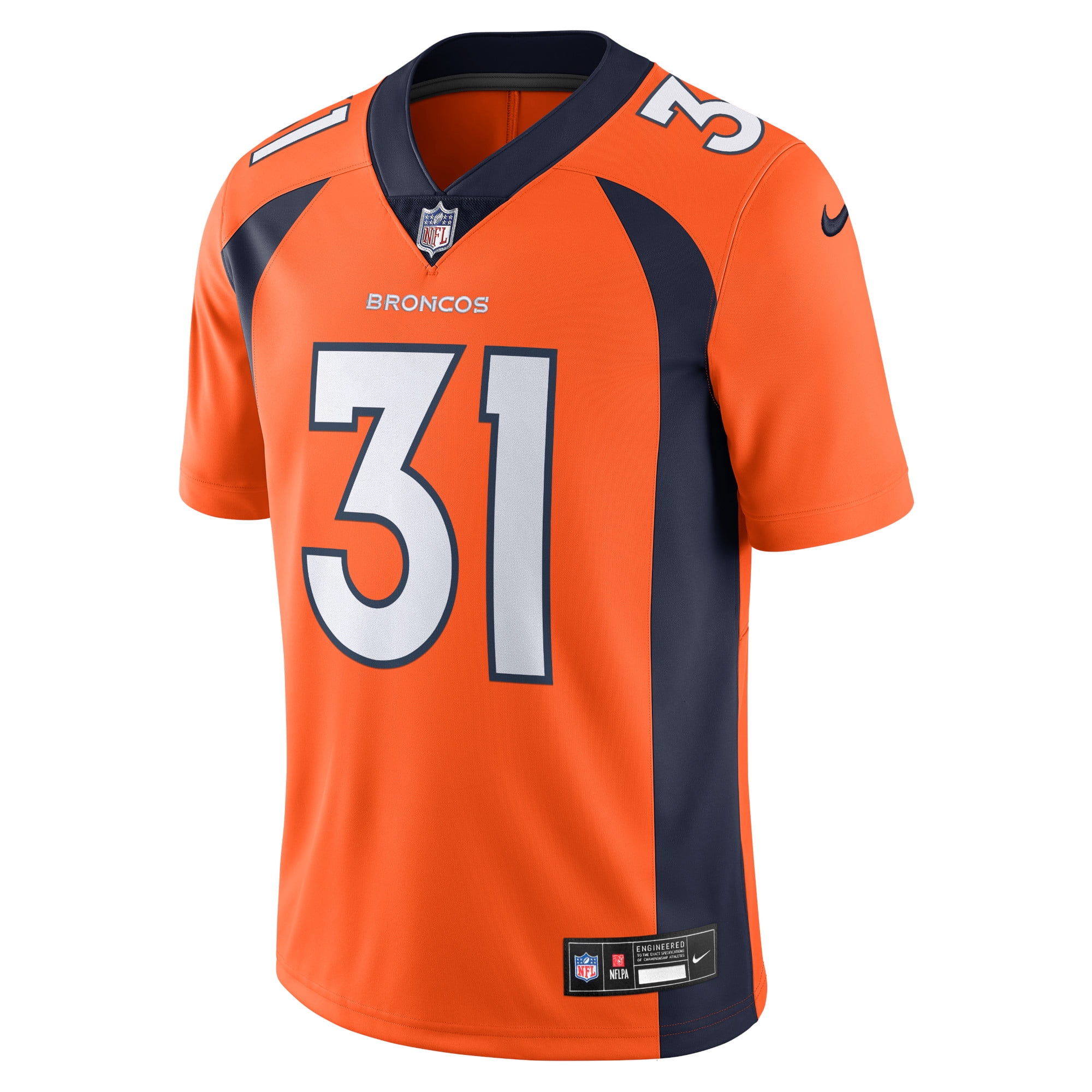 Men's Nike Justin Simmons Orange Denver Broncos Vapor Untouchable Limited Jersey