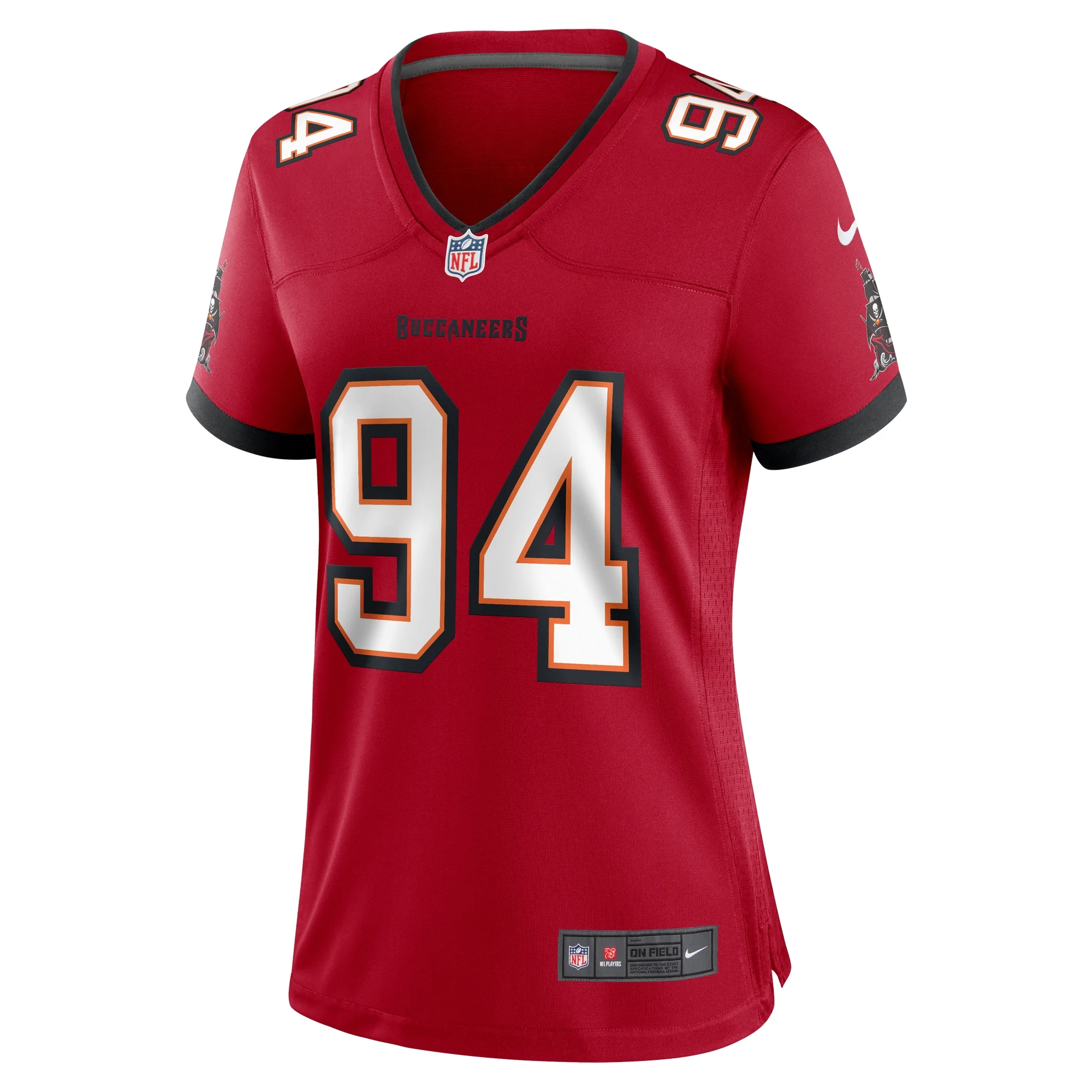 Women's Nike Calijah Kancey Red Tampa Bay Buccaneers Game Jersey