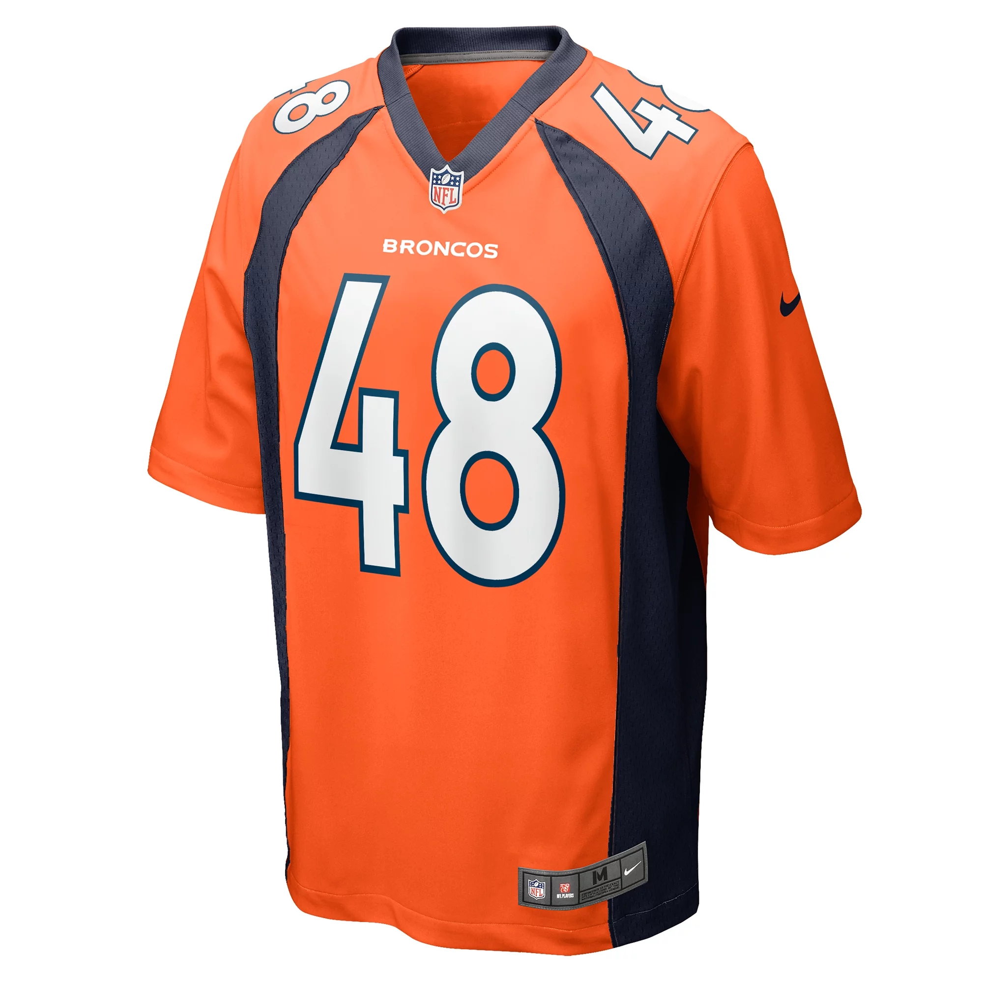 Men's Nike Mitchell Fraboni Orange Denver Broncos Team Game Jersey