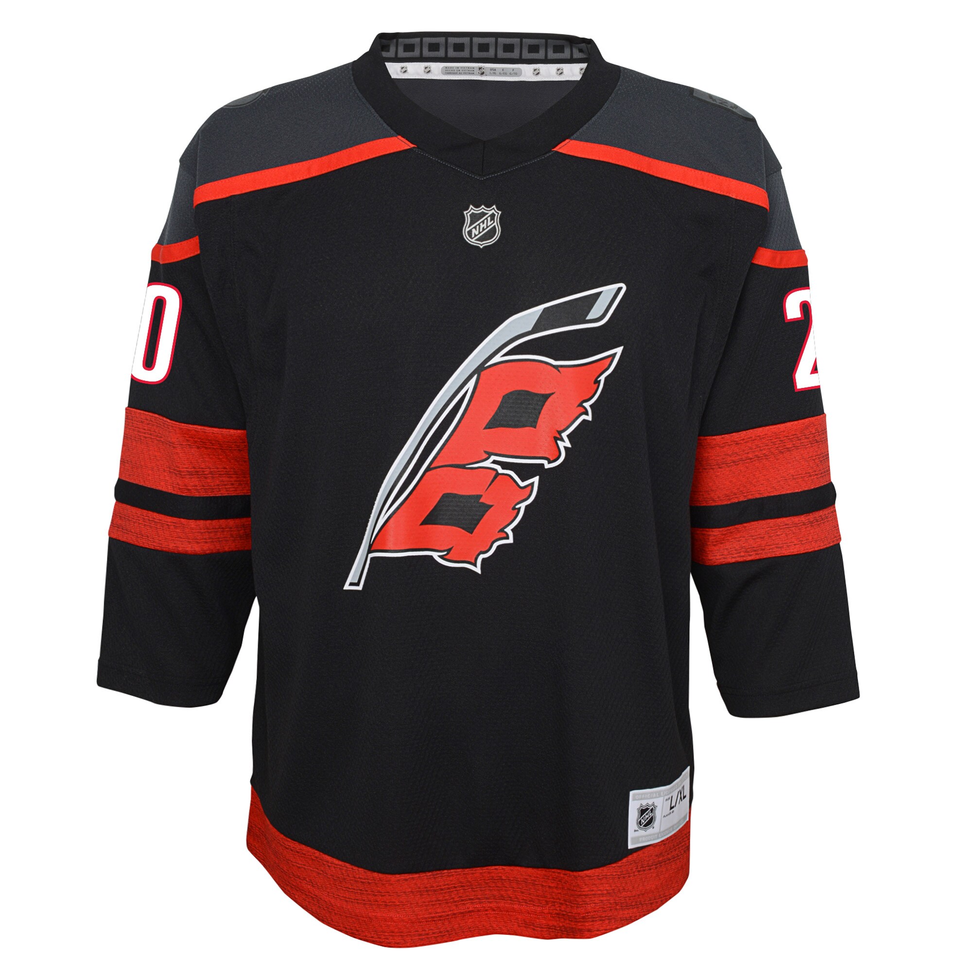 Sebastian Aho Carolina Hurricanes Youth Home Replica Player Jersey - Black