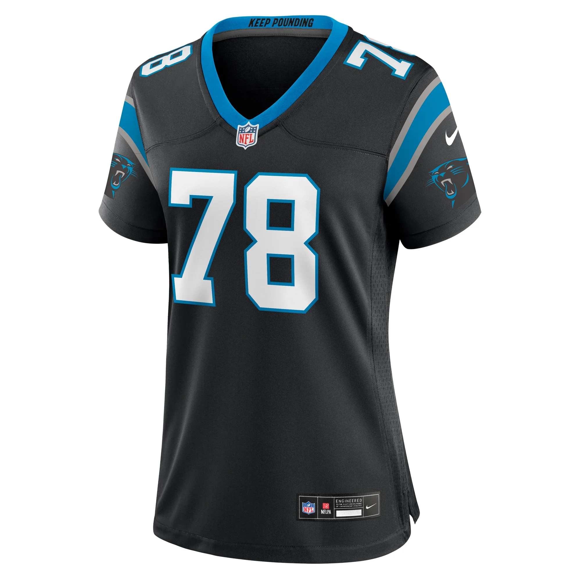 Women's Nike Jayden Peevy Black Carolina Panthers Game Jersey
