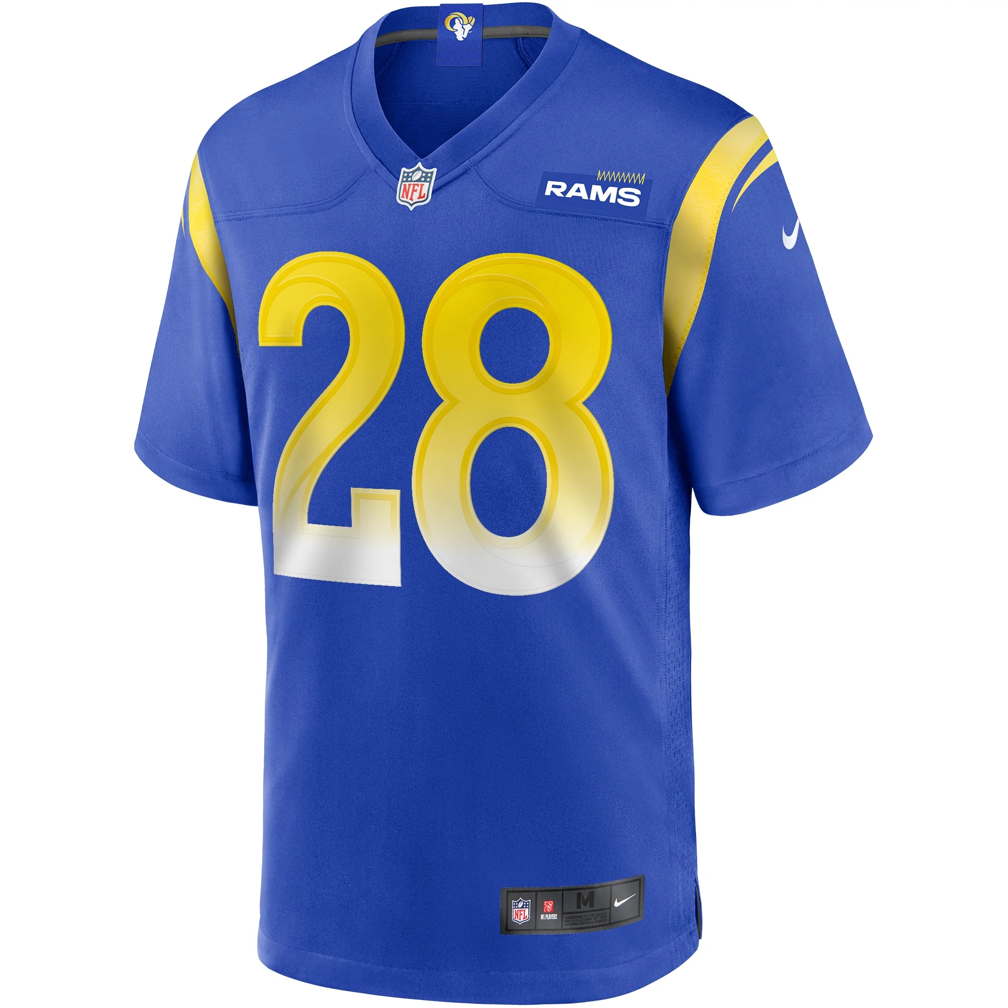 Men's Nike Marshall Faulk Royal Los Angeles Rams Game Retired Player Jersey
