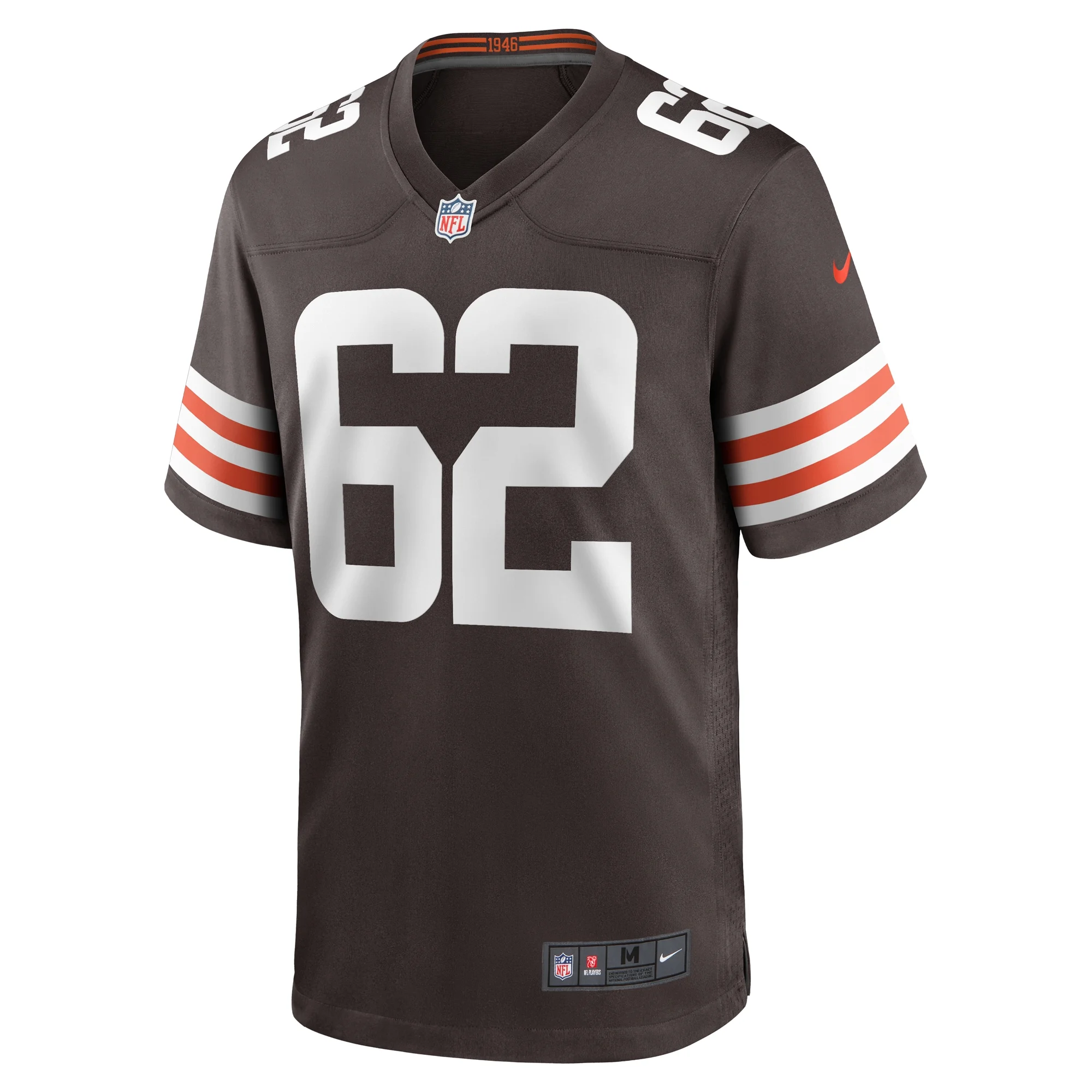 Men's Nike Siaki Ika Brown Cleveland Browns Team Game Jersey