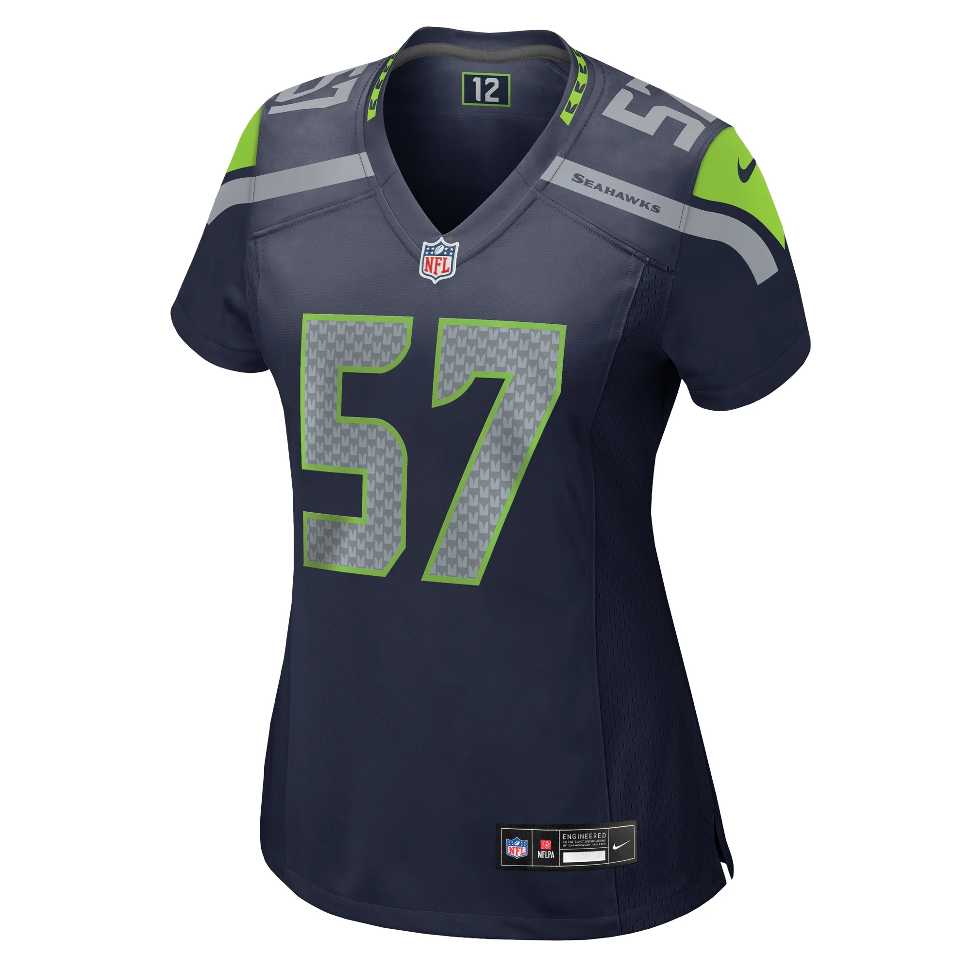 Women's Nike Frank Clark College Navy Seattle Seahawks Game Jersey