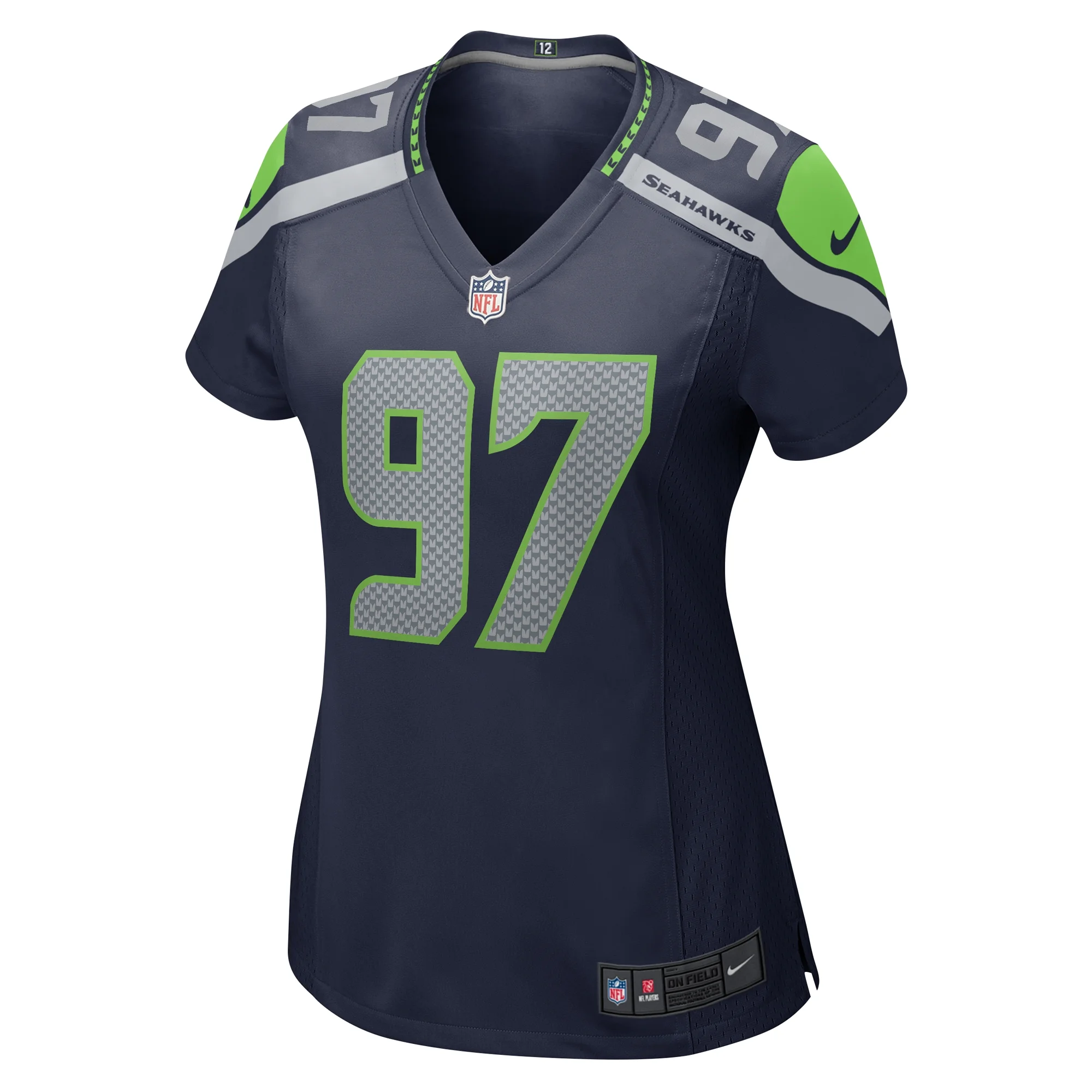 Women's Nike Mario Edwards Jr. College Navy Seattle Seahawks Game Jersey
