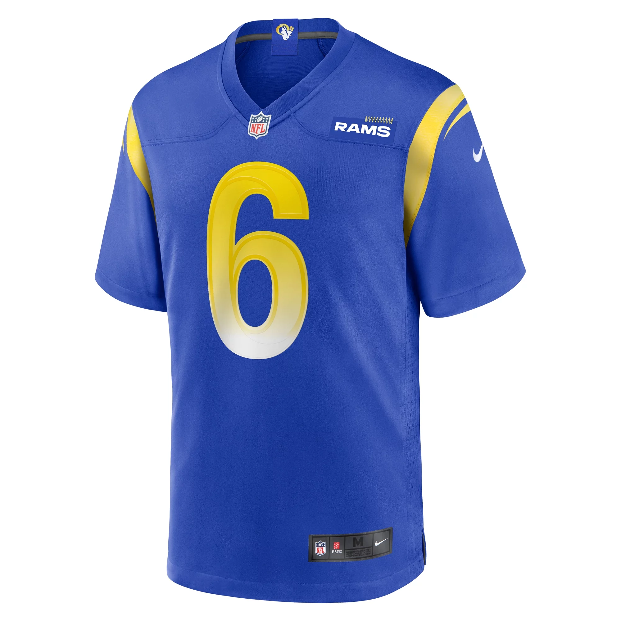Men's Nike Tre'Vius Hodges-Tomlinson Royal Los Angeles Rams Team Game Jersey