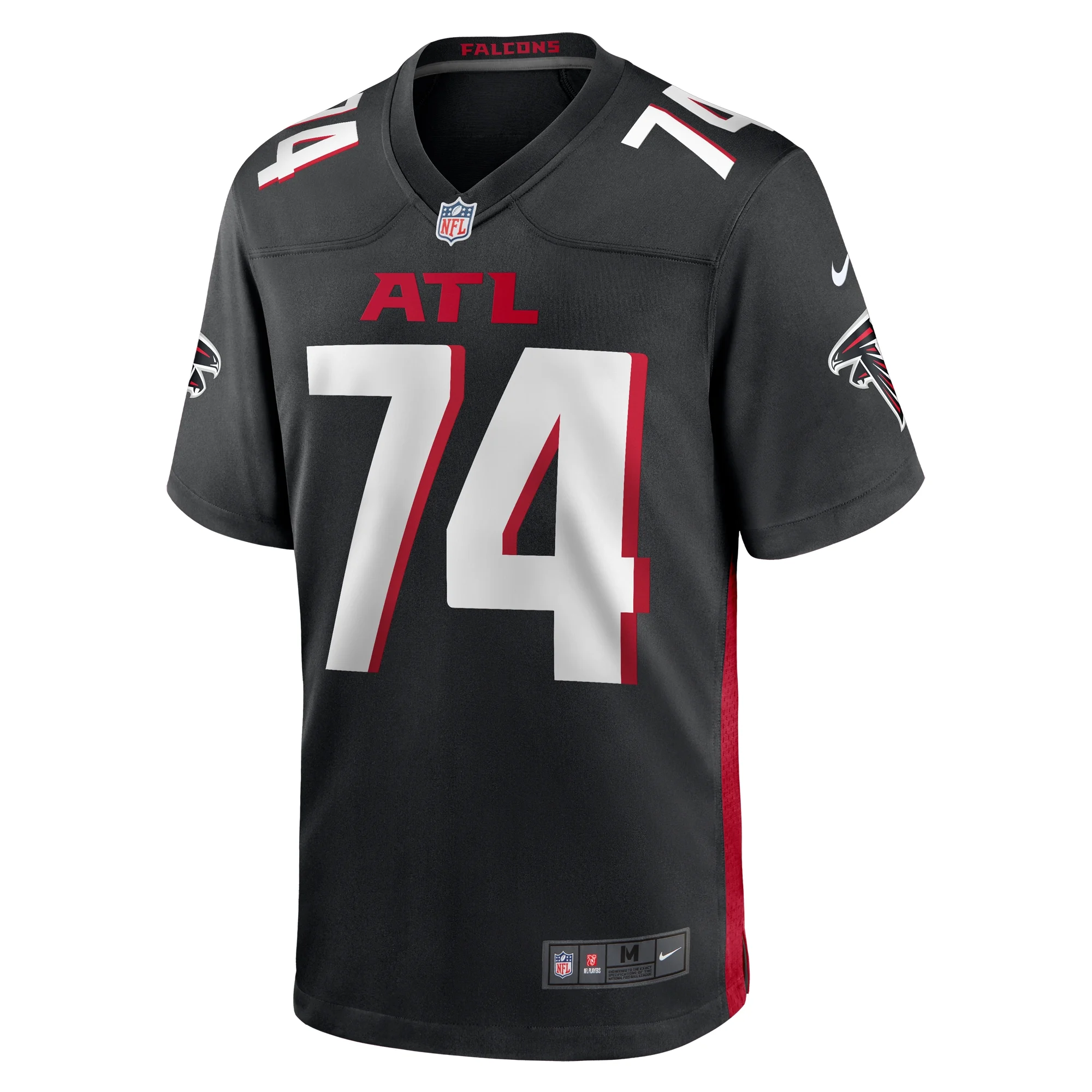 Men's Nike Travis Bell Black Atlanta Falcons Team Game Jersey