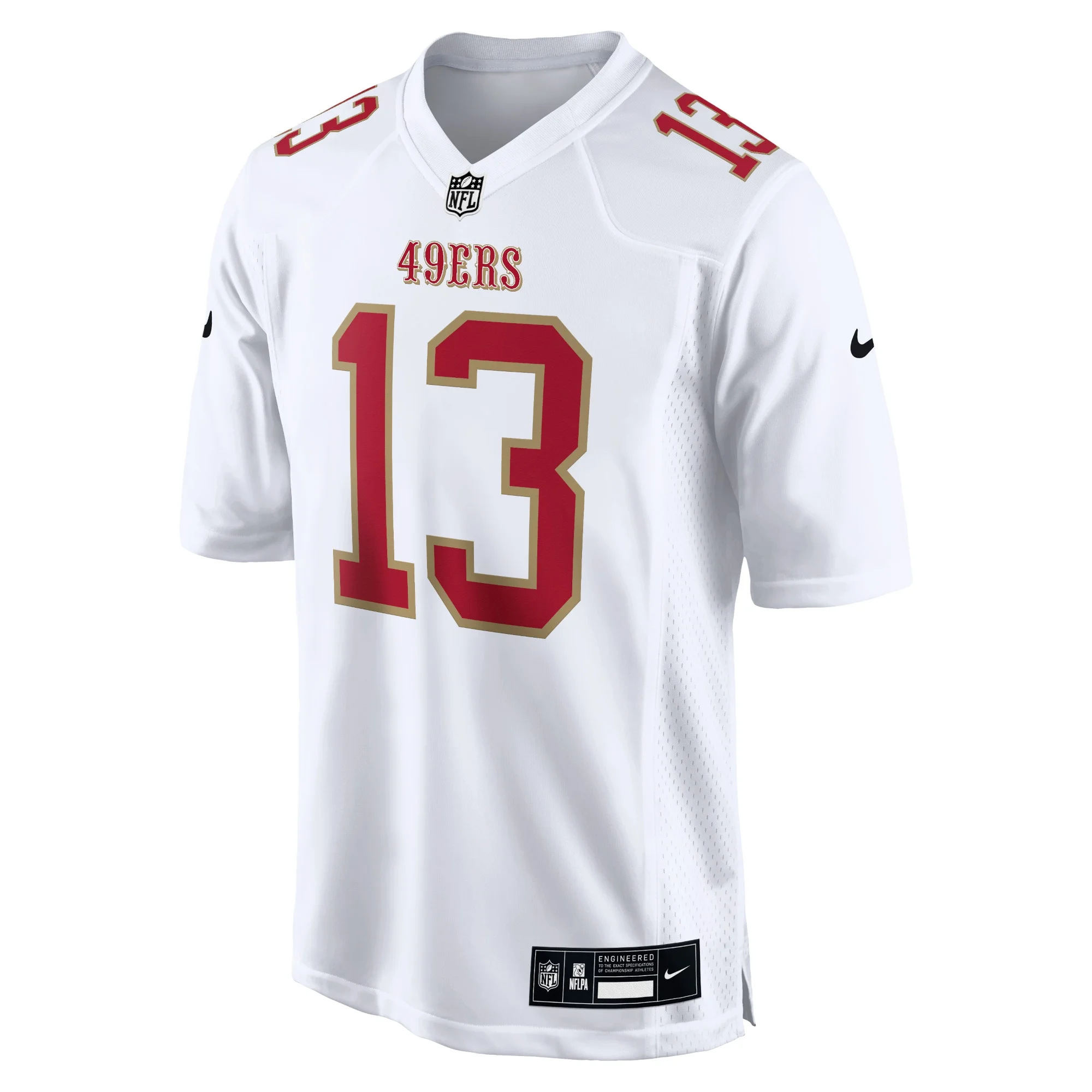 Men's Nike Brock Purdy Tundra White San Francisco 49ers Fashion Game Jersey