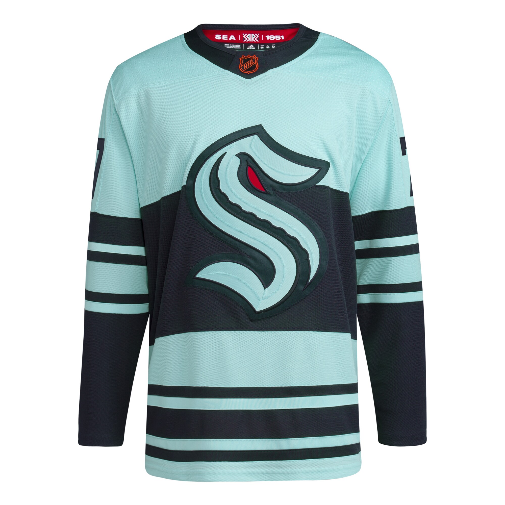 Jordan Eberle Seattle Kraken adidas Reverse Retro 2.0 Authentic Player Jersey - Light Blue