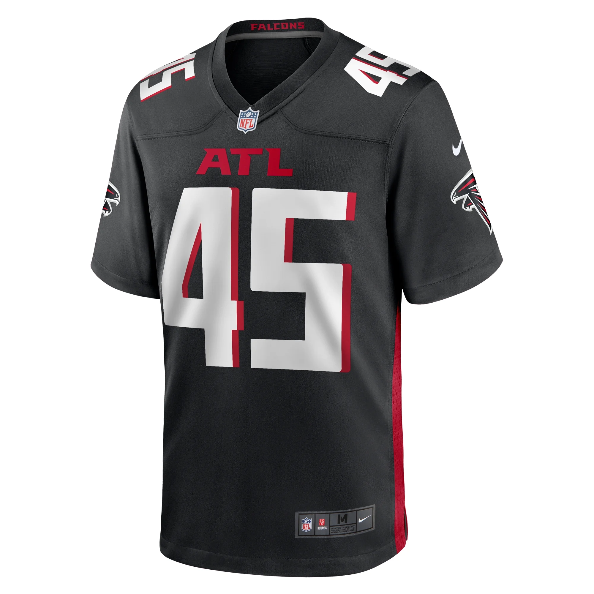 Men's Nike Donavan Mutin Black Atlanta Falcons Game Jersey