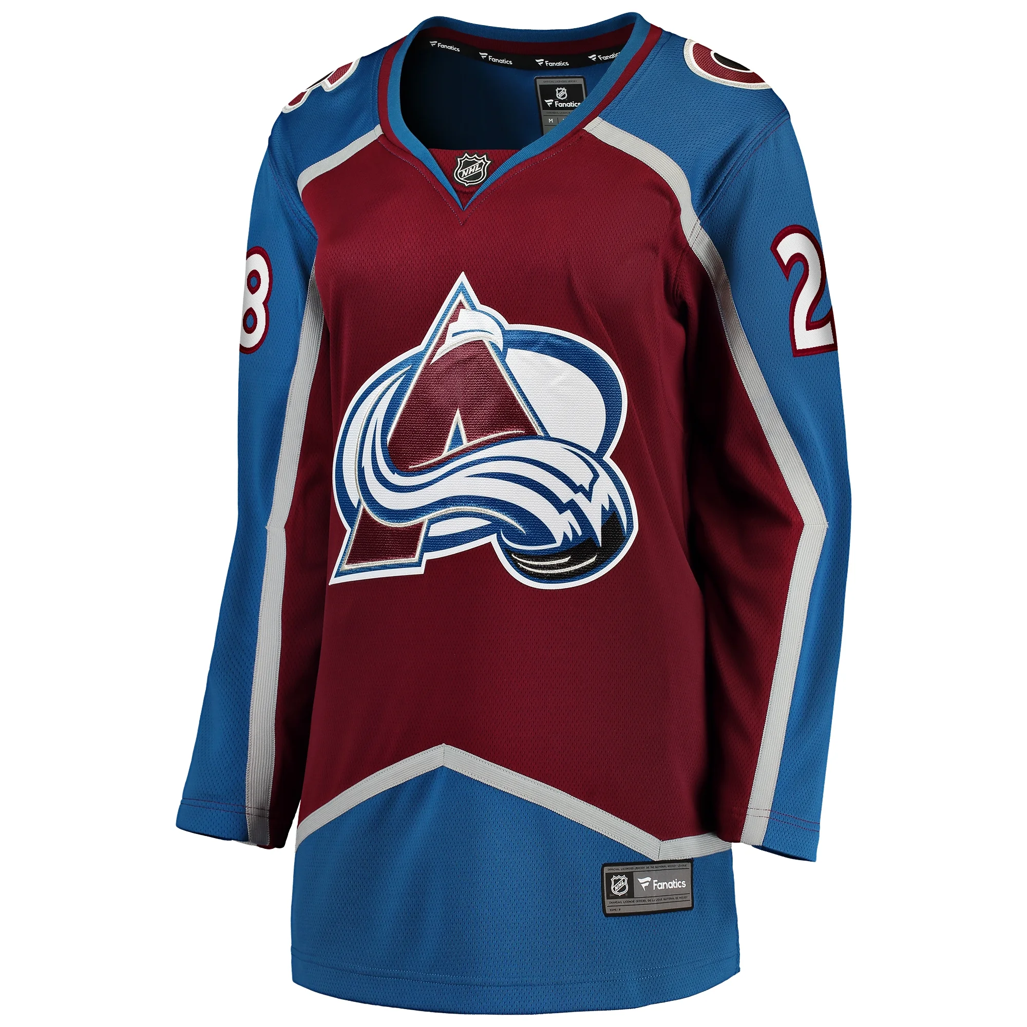 Women's Fanatics Miles Wood Maroon Colorado Avalanche Home Breakaway Player Jersey