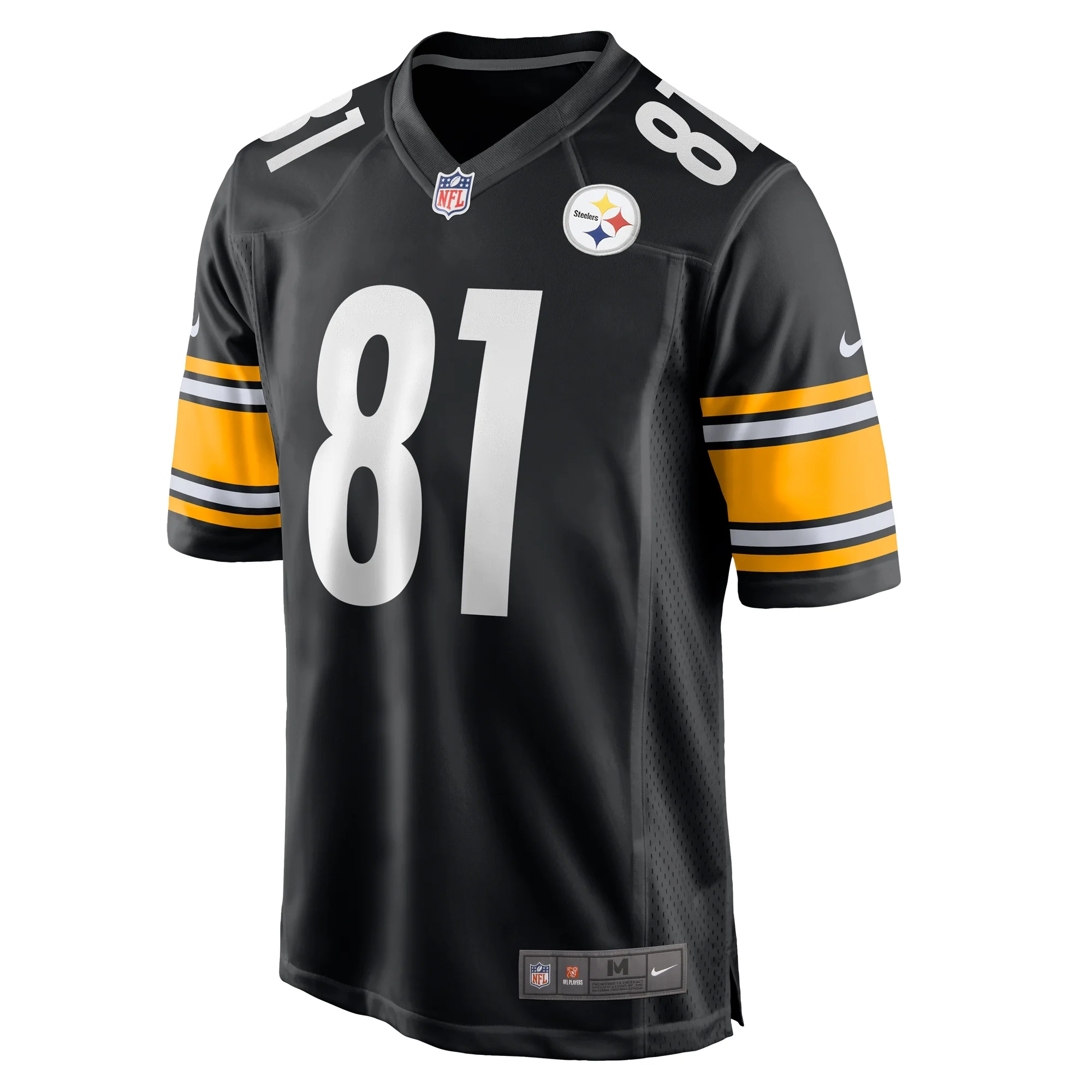 Men's Nike Scotty Washington Black Pittsburgh Steelers Game Jersey