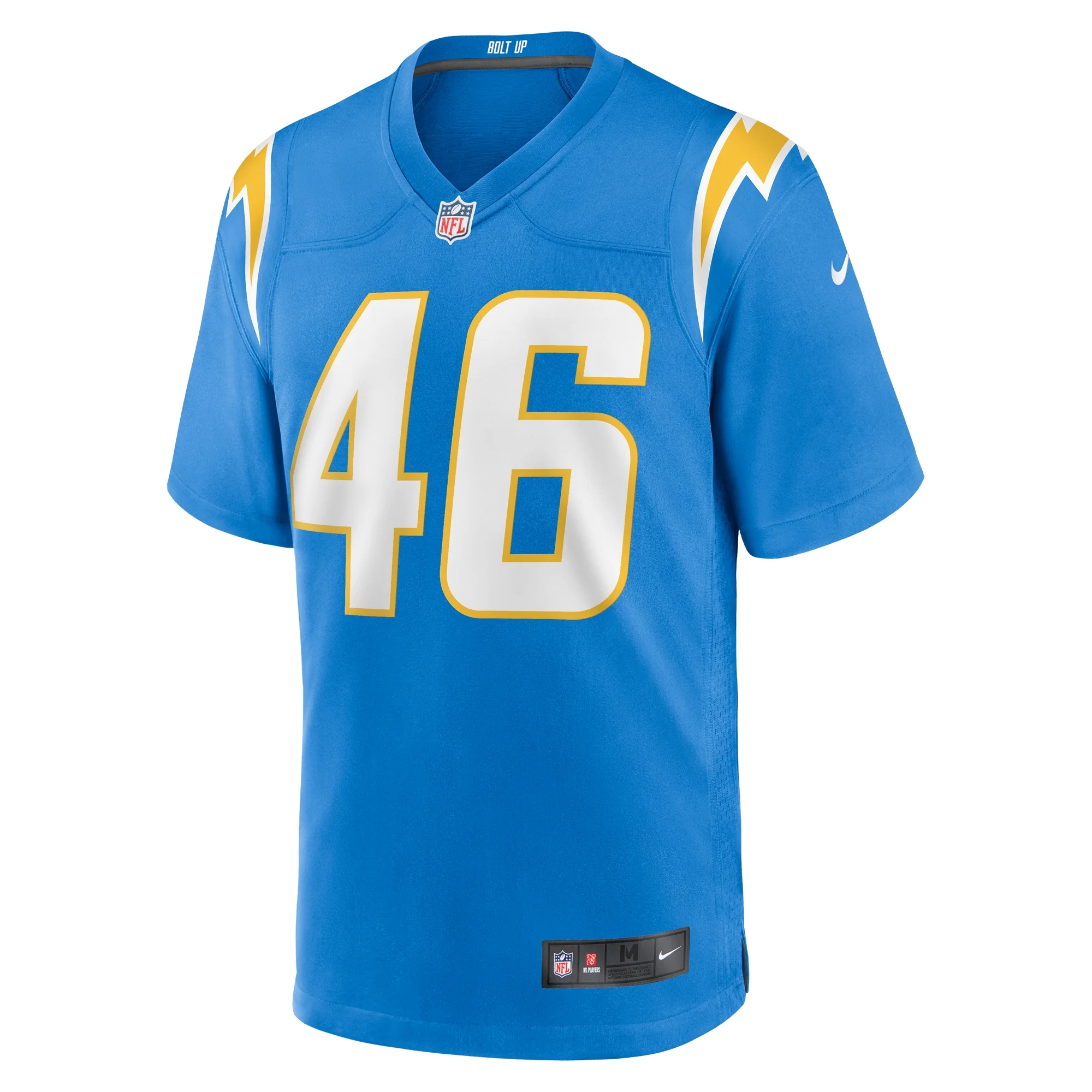 Men's Nike Zander Horvath Powder Blue Los Angeles Chargers Game Jersey