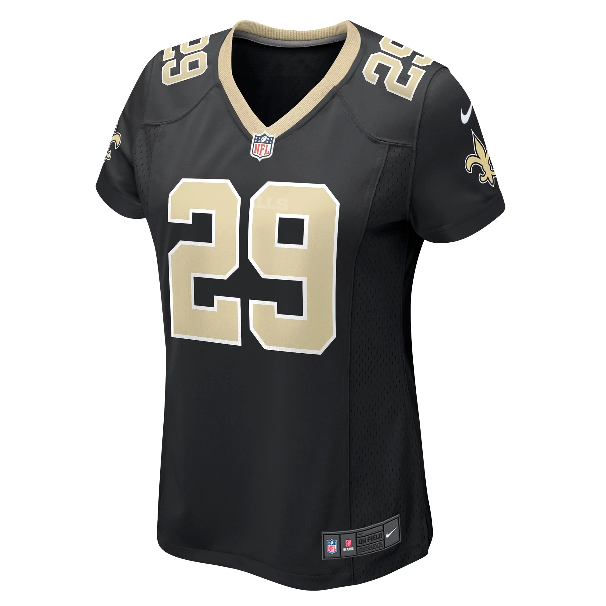 Women's Nike Paulson Adebo Black New Orleans Saints Game Jersey