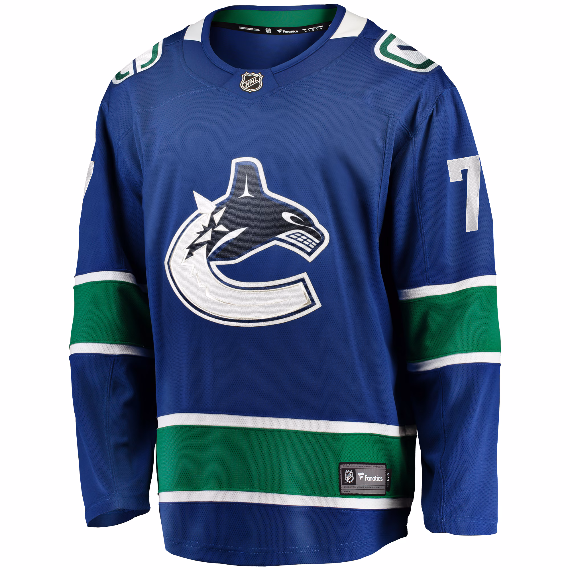 Carson Soucy Vancouver Canucks Fanatics Home Premier Breakaway Player Jersey - Blue