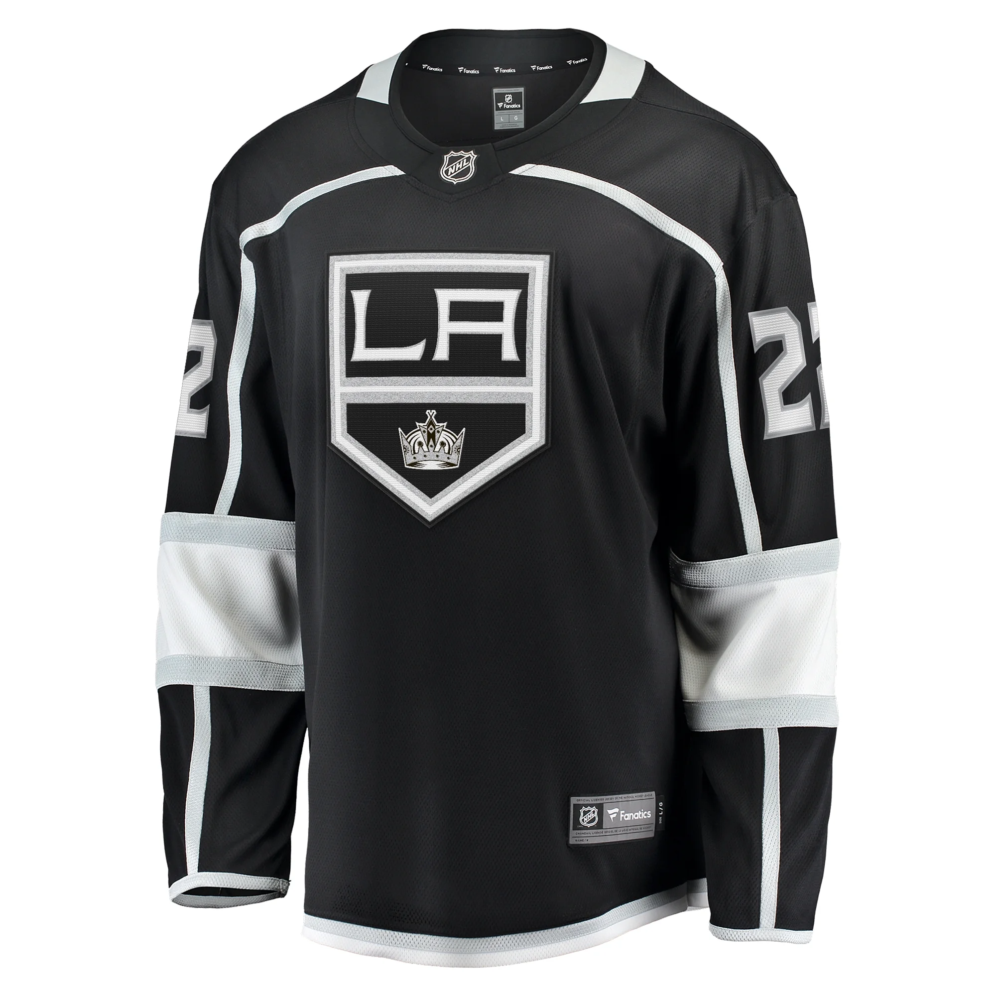 Men's Fanatics Trevor Lewis Black Los Angeles Kings Home Breakaway Jersey