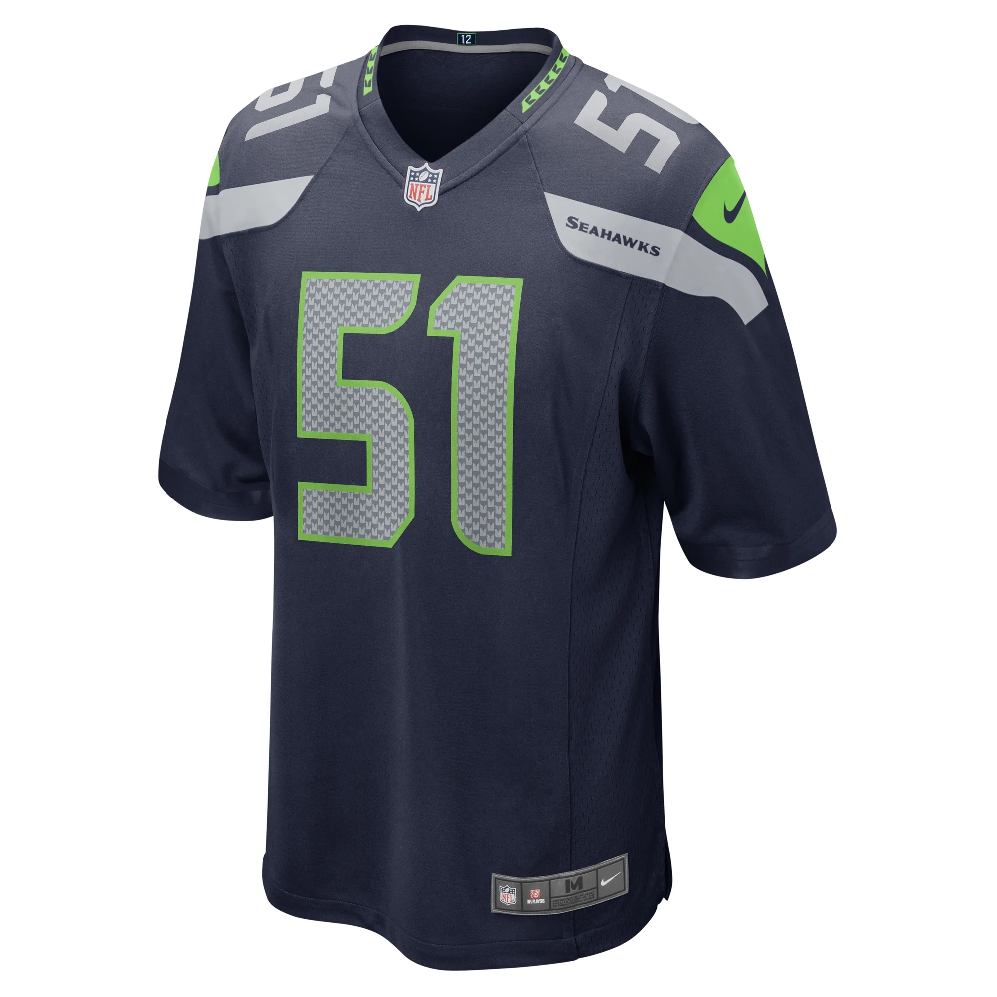 Men's Nike Olusegun Oluwatimi College Navy Seattle Seahawks Game Jersey