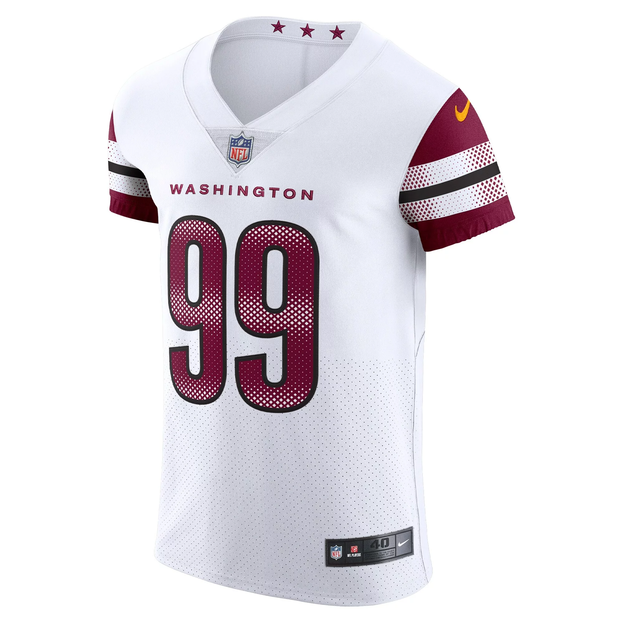 Men's Nike Chase Young White Washington Commanders Vapor Elite Jersey