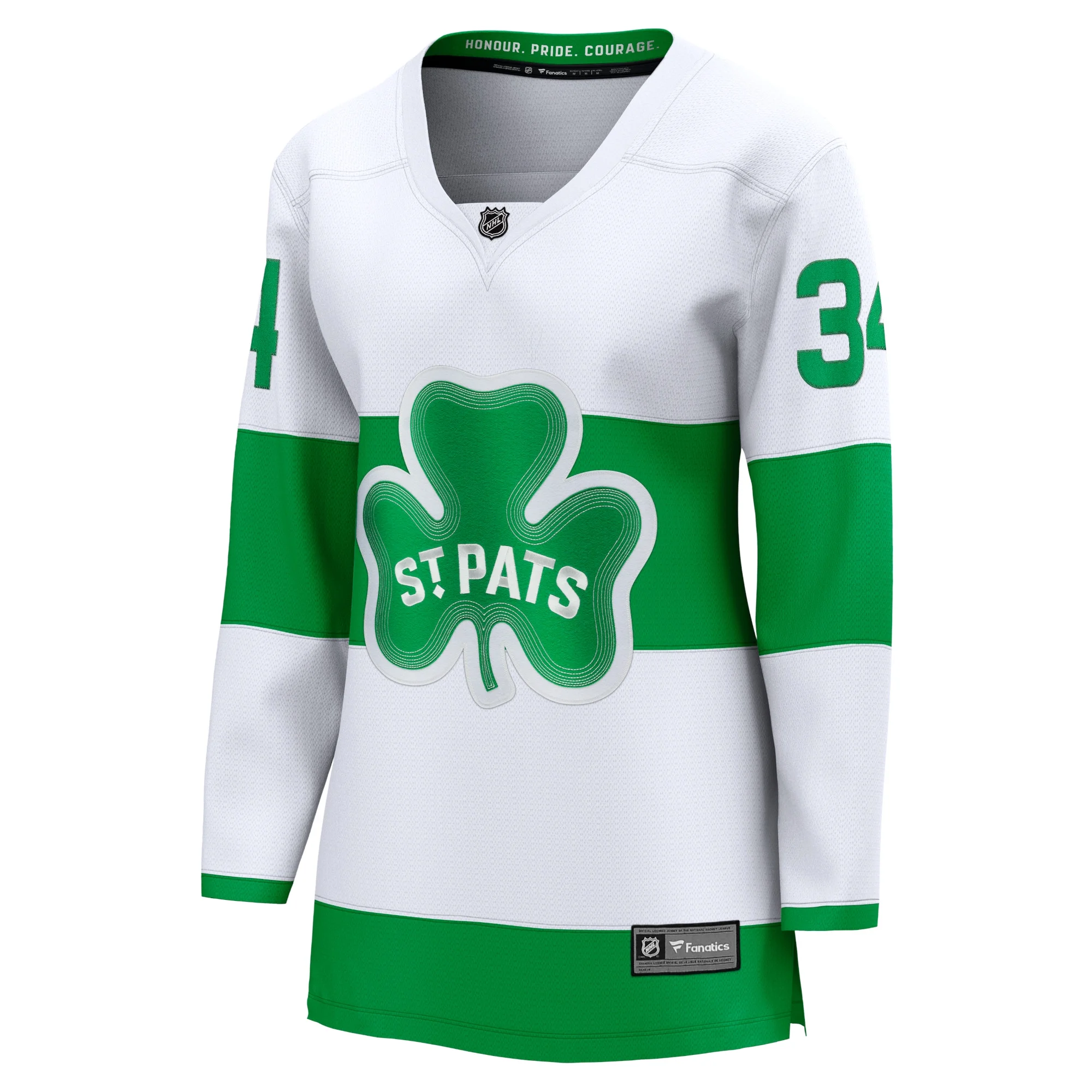 Women's Fanatics Auston Matthews White Toronto Maple Leafs St. Patricks Alternate Premier Breakaway Player Jersey