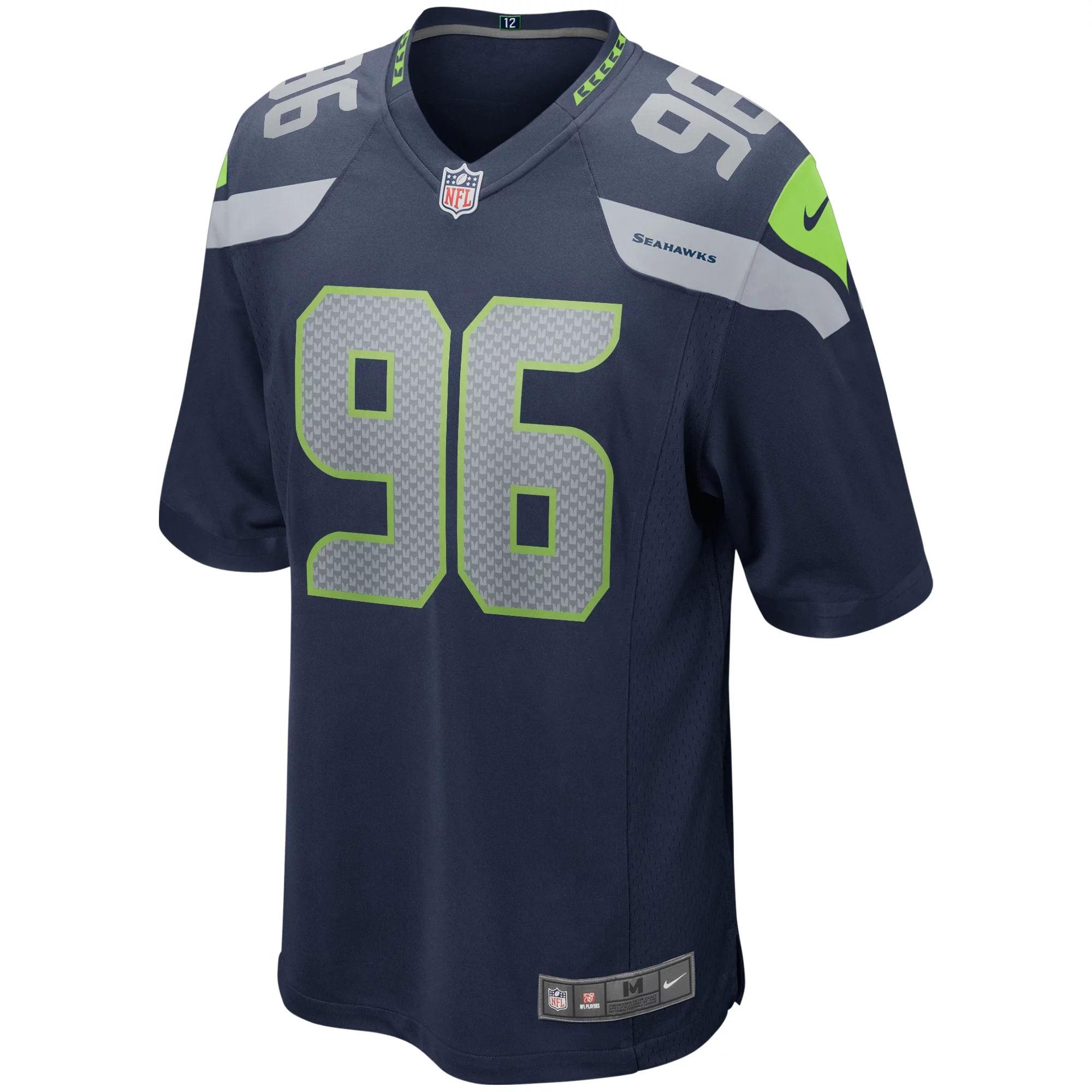 Men's Nike Cortez Kennedy College Navy Seattle Seahawks Game Retired Player Jersey