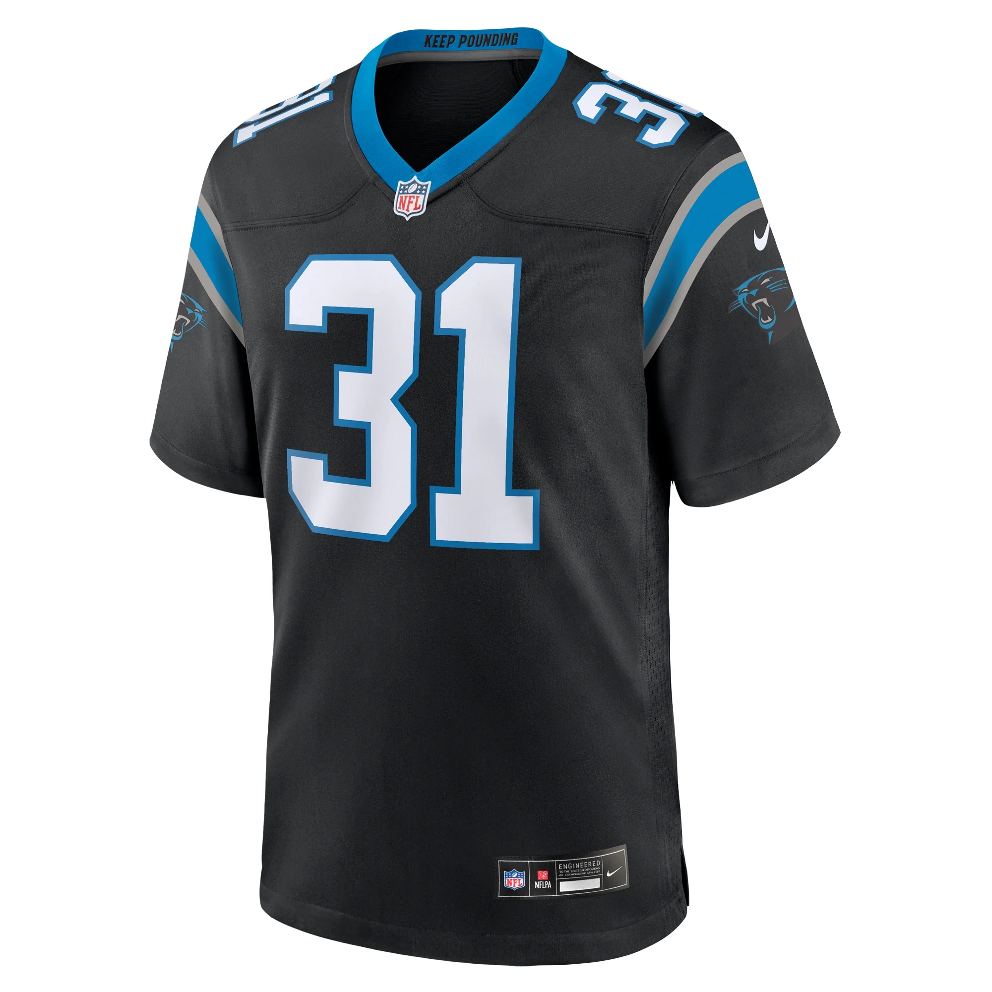 Men's Nike Lamar Jackson Black Carolina Panthers Game Jersey