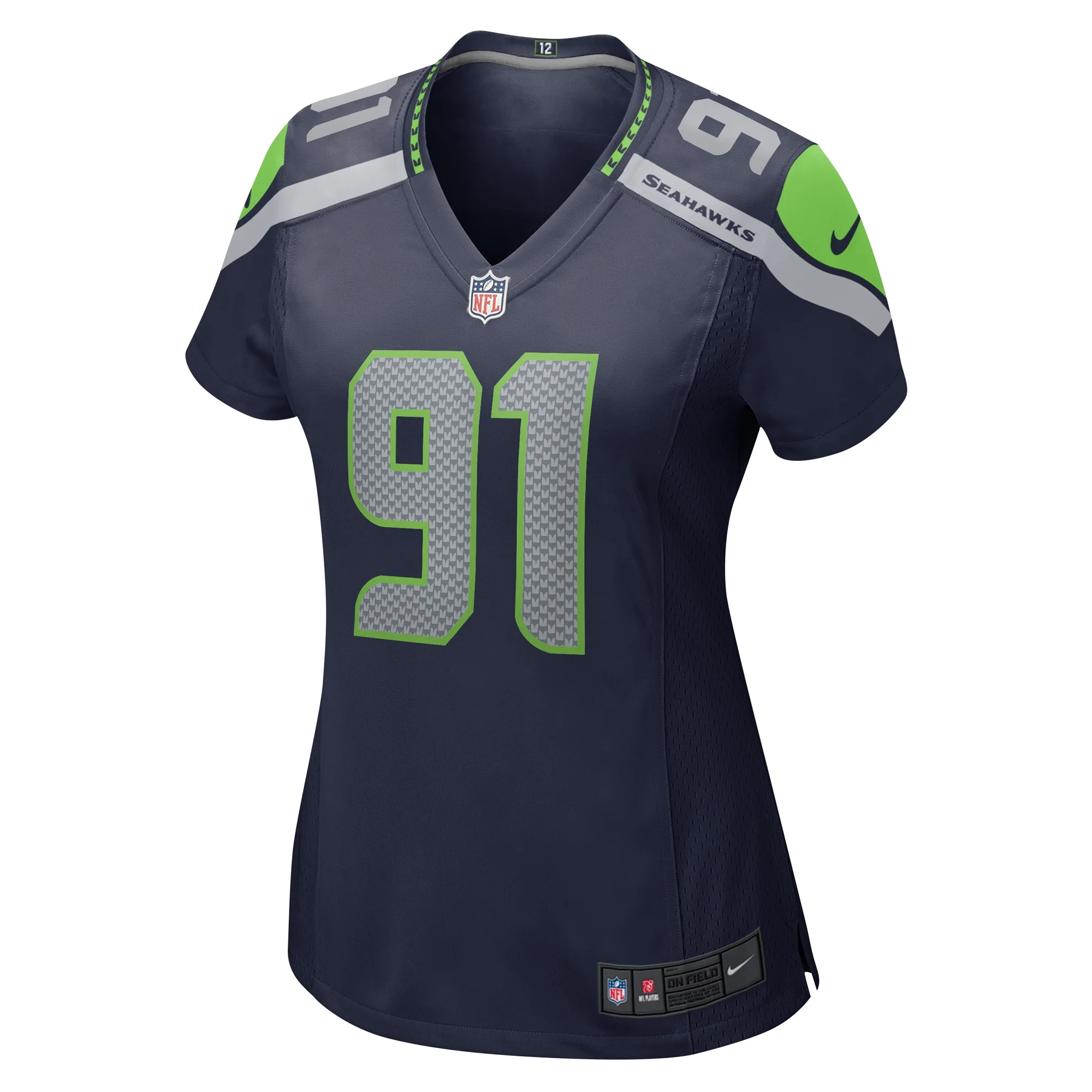 Women's Nike Bryan Mone College Navy Seattle Seahawks Game Jersey