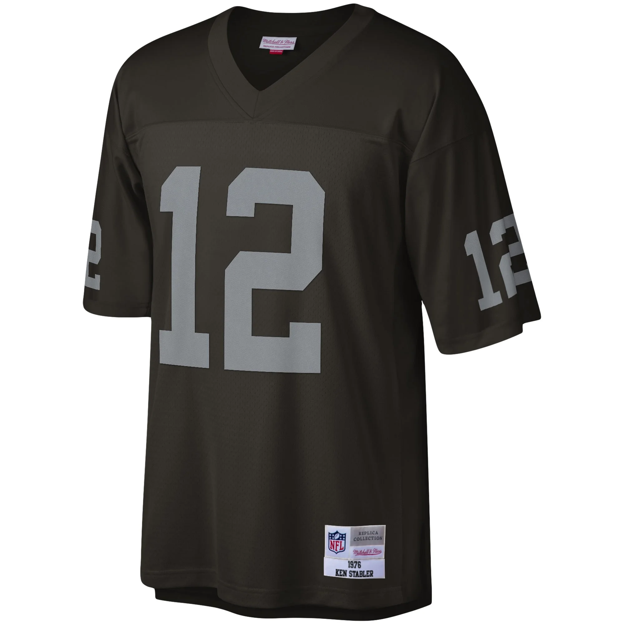 Men's Mitchell & Ness Ken Stabler Black Las Vegas Raiders Legacy Replica Jersey