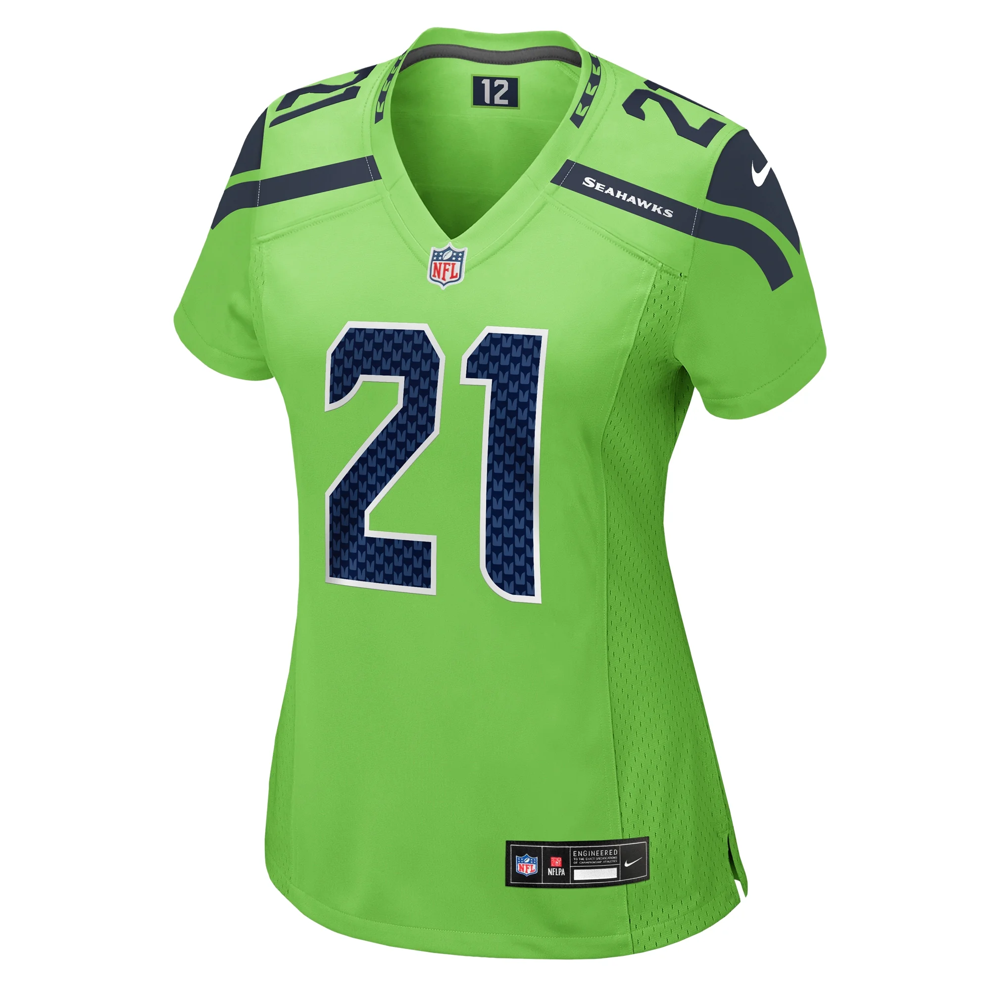 Women's Nike Devon Witherspoon Neon Green Seattle Seahawks Game Jersey