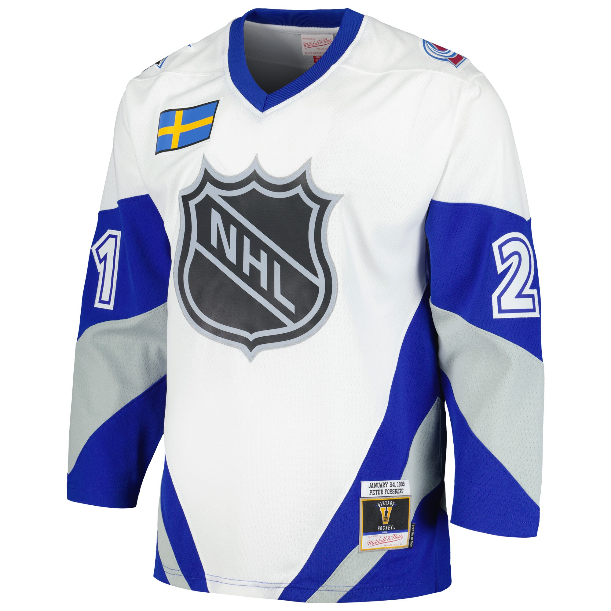 Peter Forsberg Mitchell & Ness  1999 NHL All-Star Game Blue Line Player Jersey - White