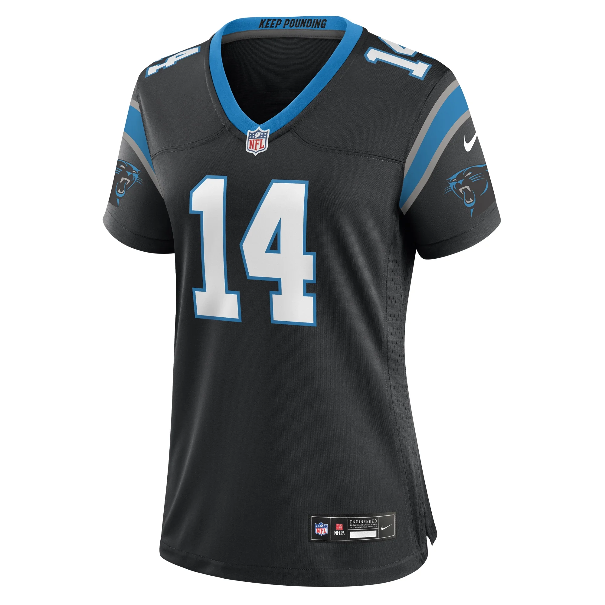 Women's Nike Andy Dalton Black Carolina Panthers Team Game Jersey