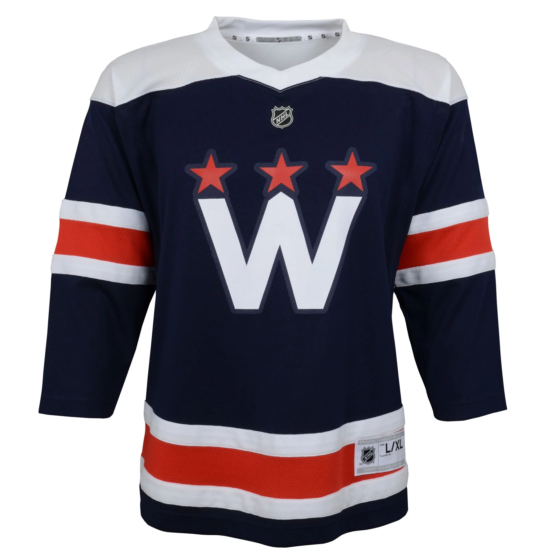 Youth Navy Washington Capitals 2020/21 Alternate Replica Jersey