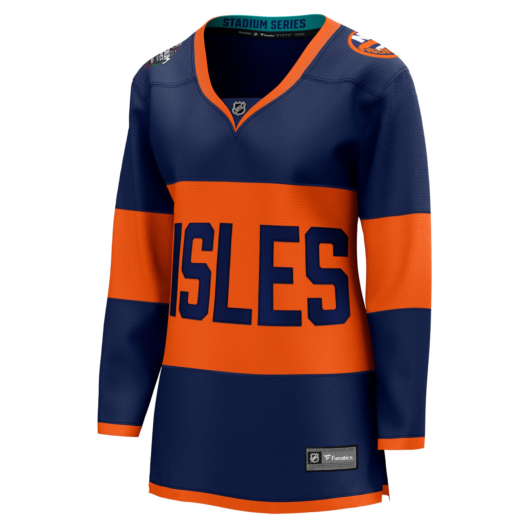 New York Islanders Fanatics Women's 2024 NHL Stadium Series Breakaway Jersey – Navy