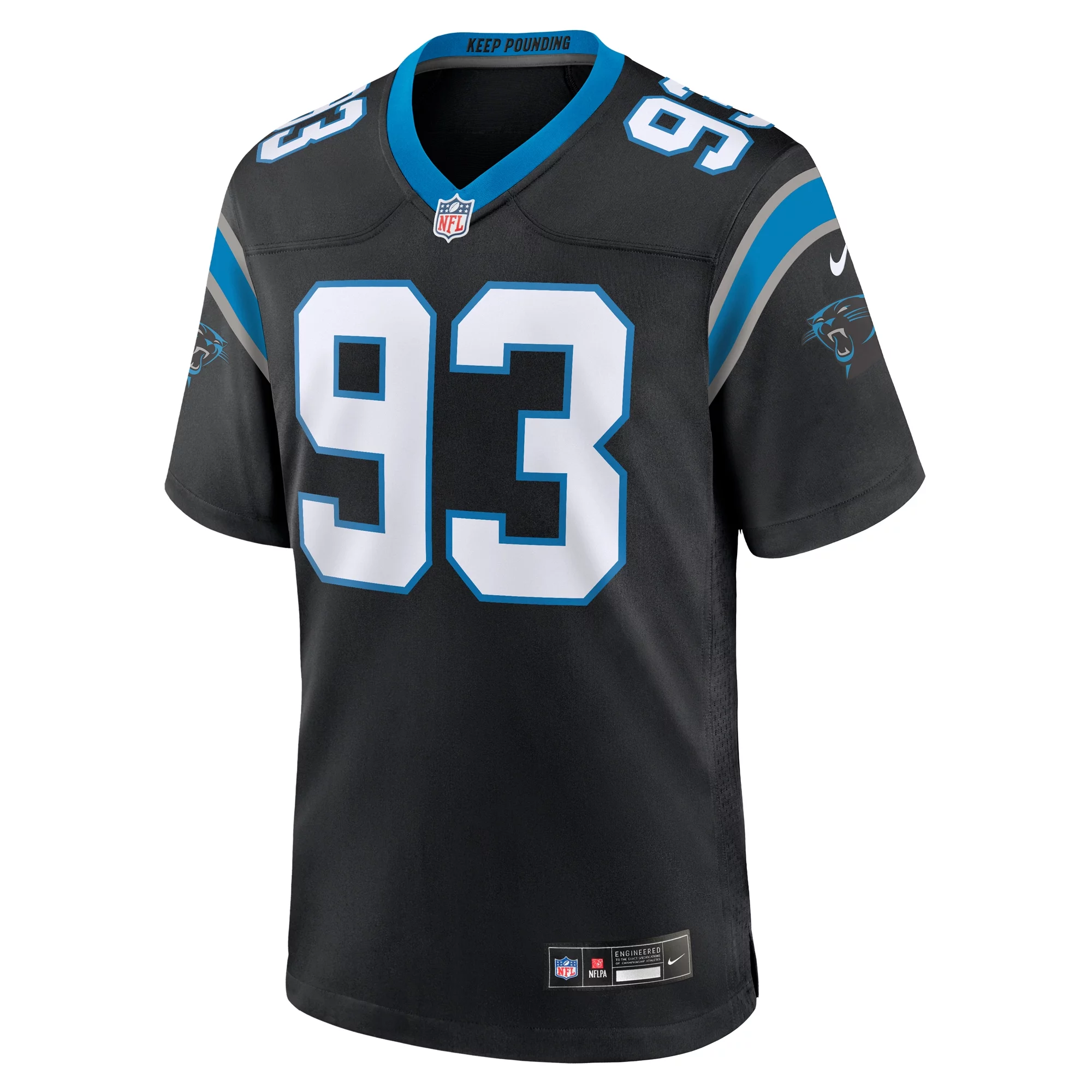 Men's Nike LaBryan Ray Black Carolina Panthers Team Game Jersey